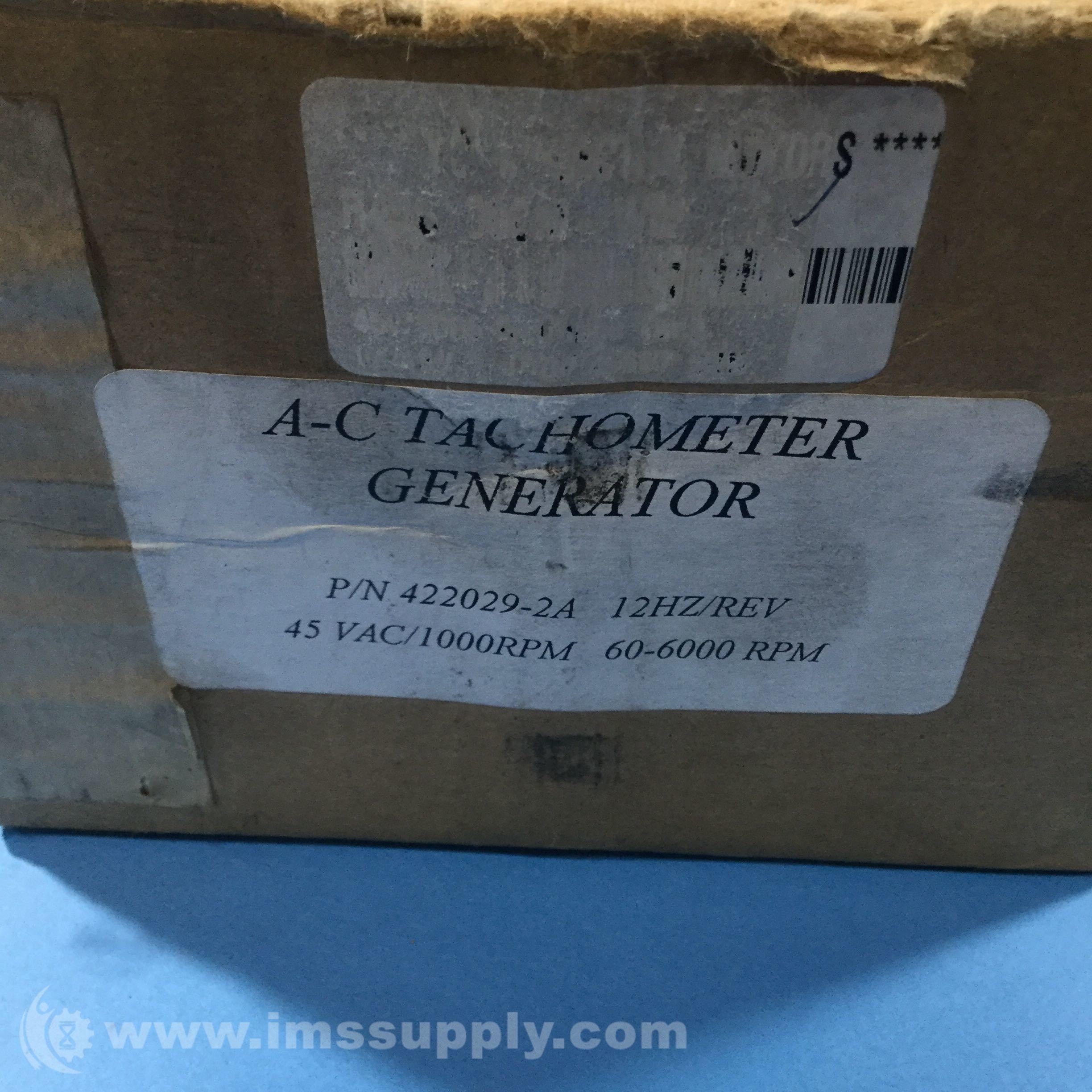 Reliance Electric 4220292A AC Tachometer Generator IMS Supply