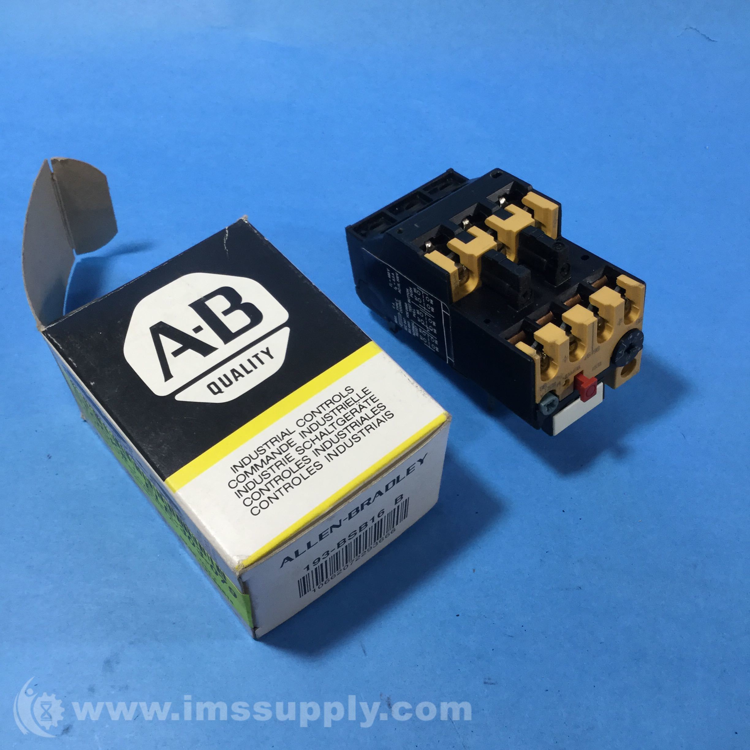 Allen Bradley 193BSB16 Relay, Overload, E1 Plus, 3.2 16 Amp IMS