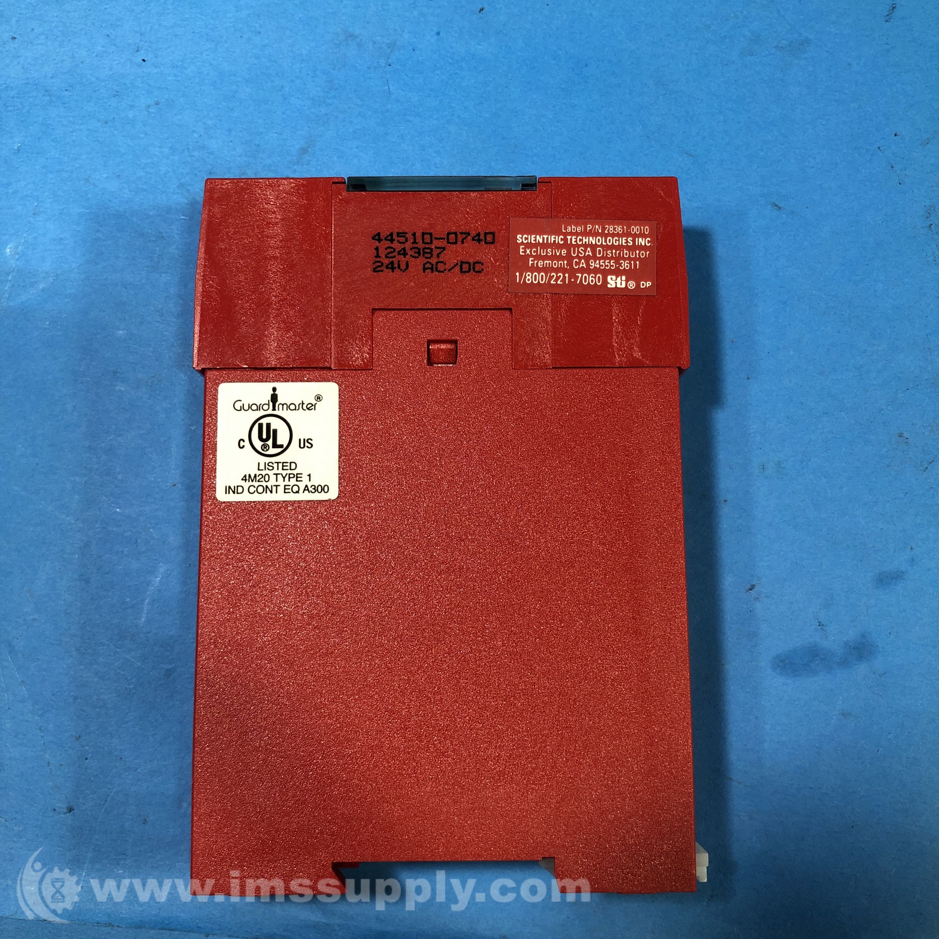 STI SR16AM24 Dual Channel Safety Monitoring Relay, 445100740 IMS Supply