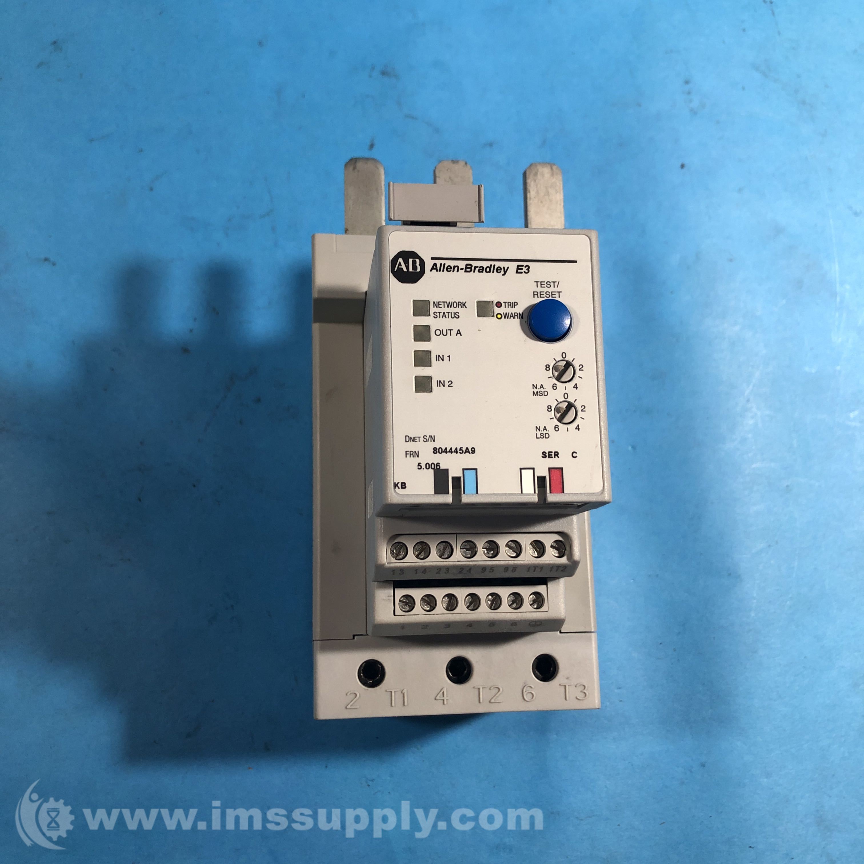 Allen Bradley 193EC1EE E3/E3 Plus Series Overload Relay IMS Supply