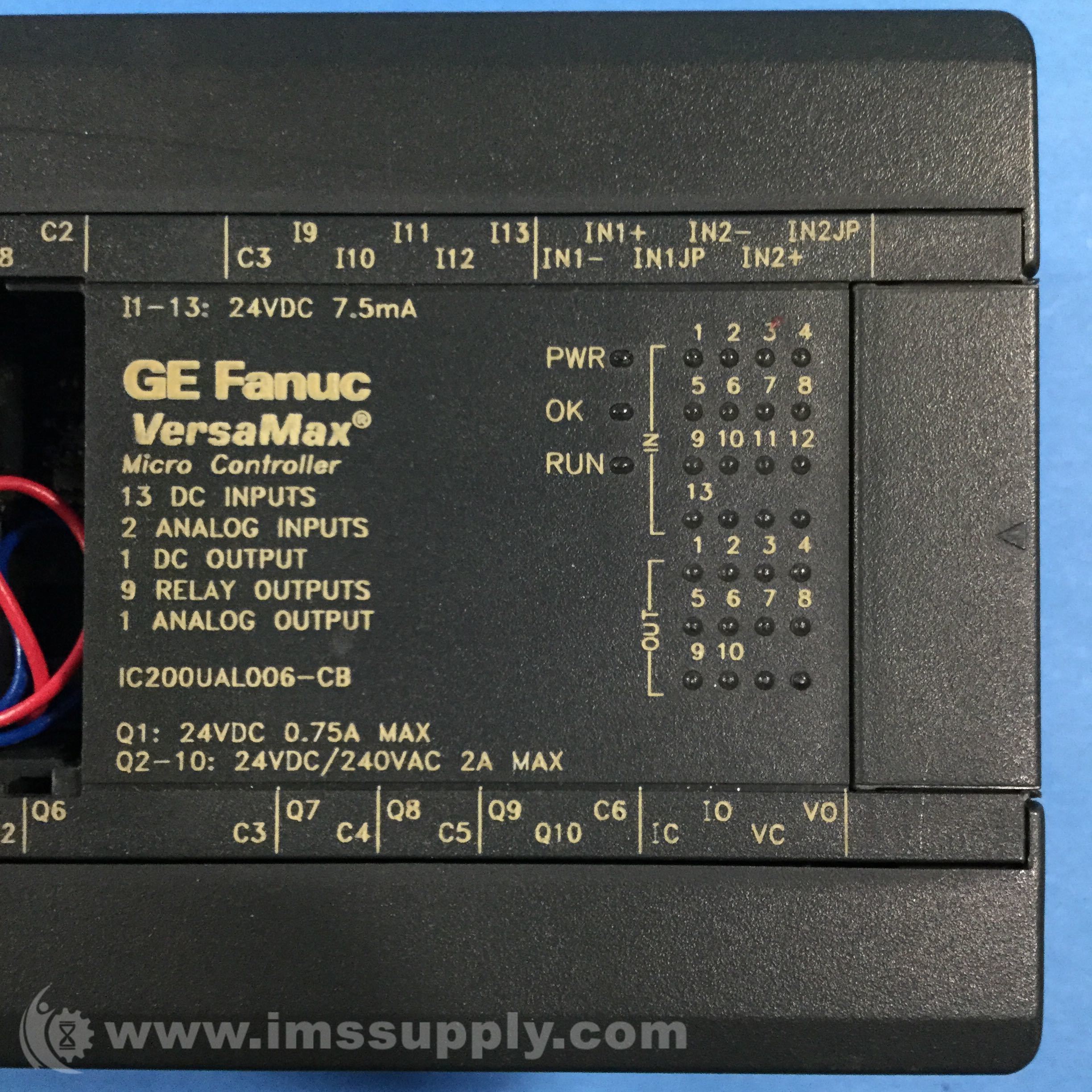 Ge Fanuc IC200UAL006CB VersaMax Micro Controller IMS Supply