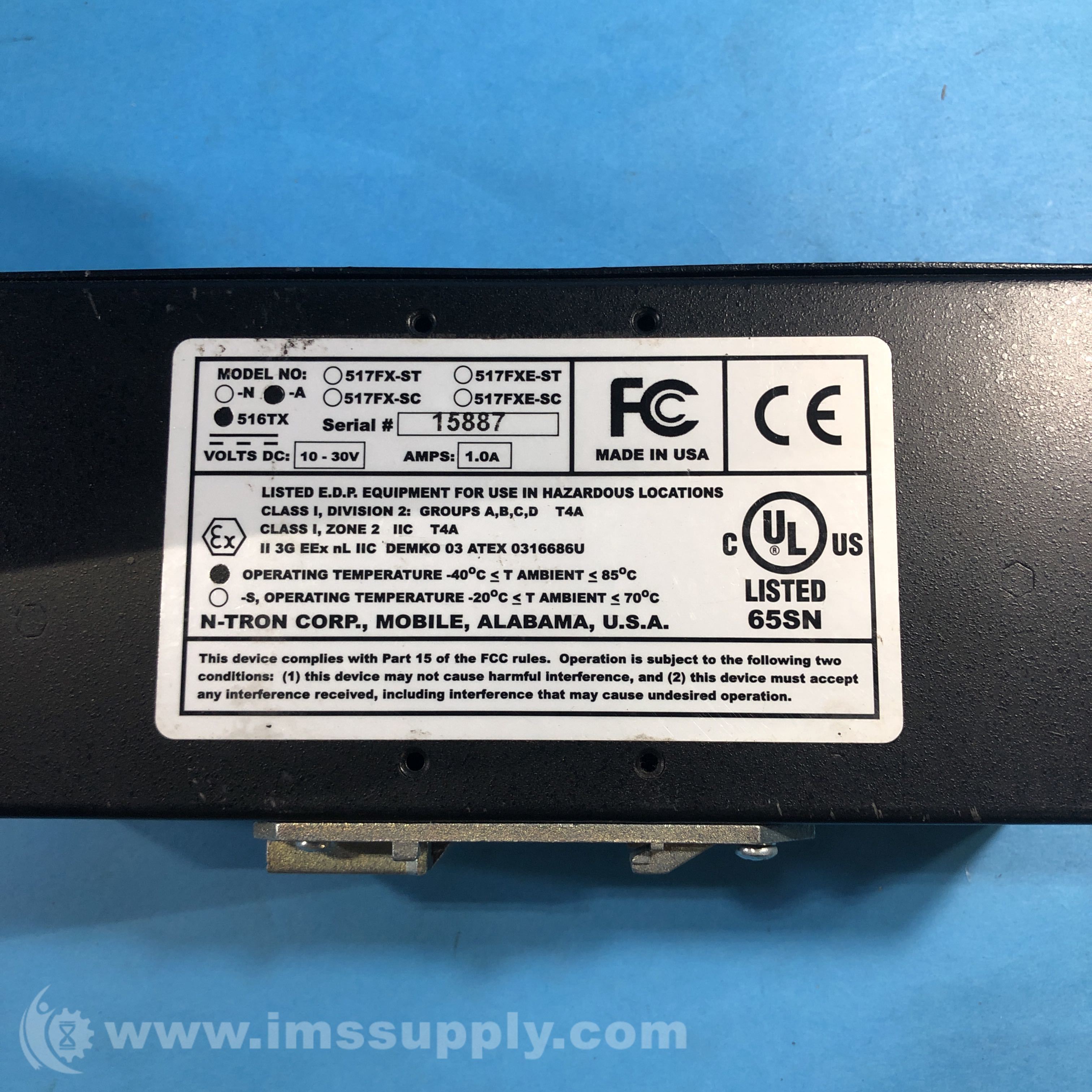 N-Tron 516TX-A Industrial Ethernet Switch - IMS Supply