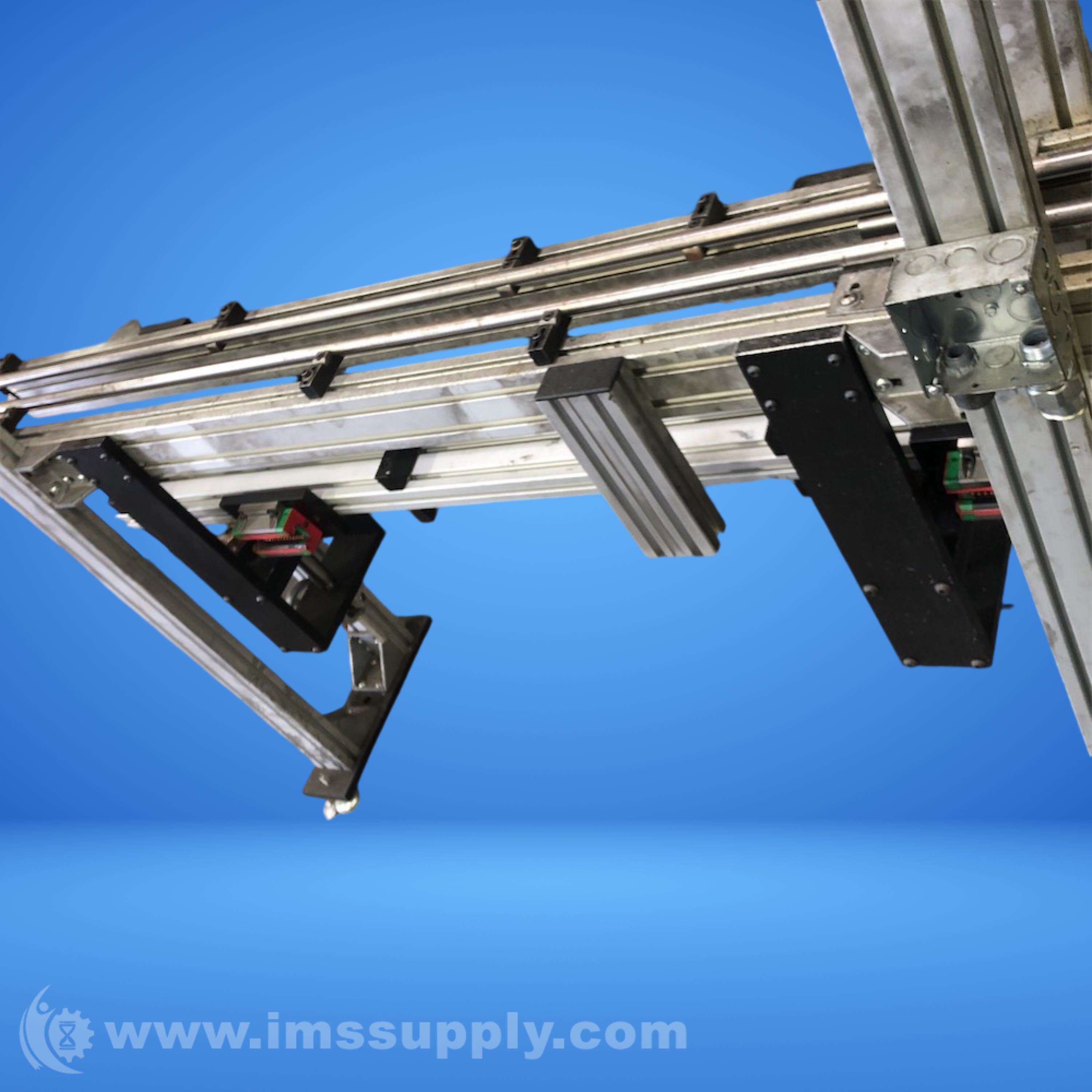 72 inch x 12 inch x 48 inch Steel Conveyor Rail Assembly - IMS Supply