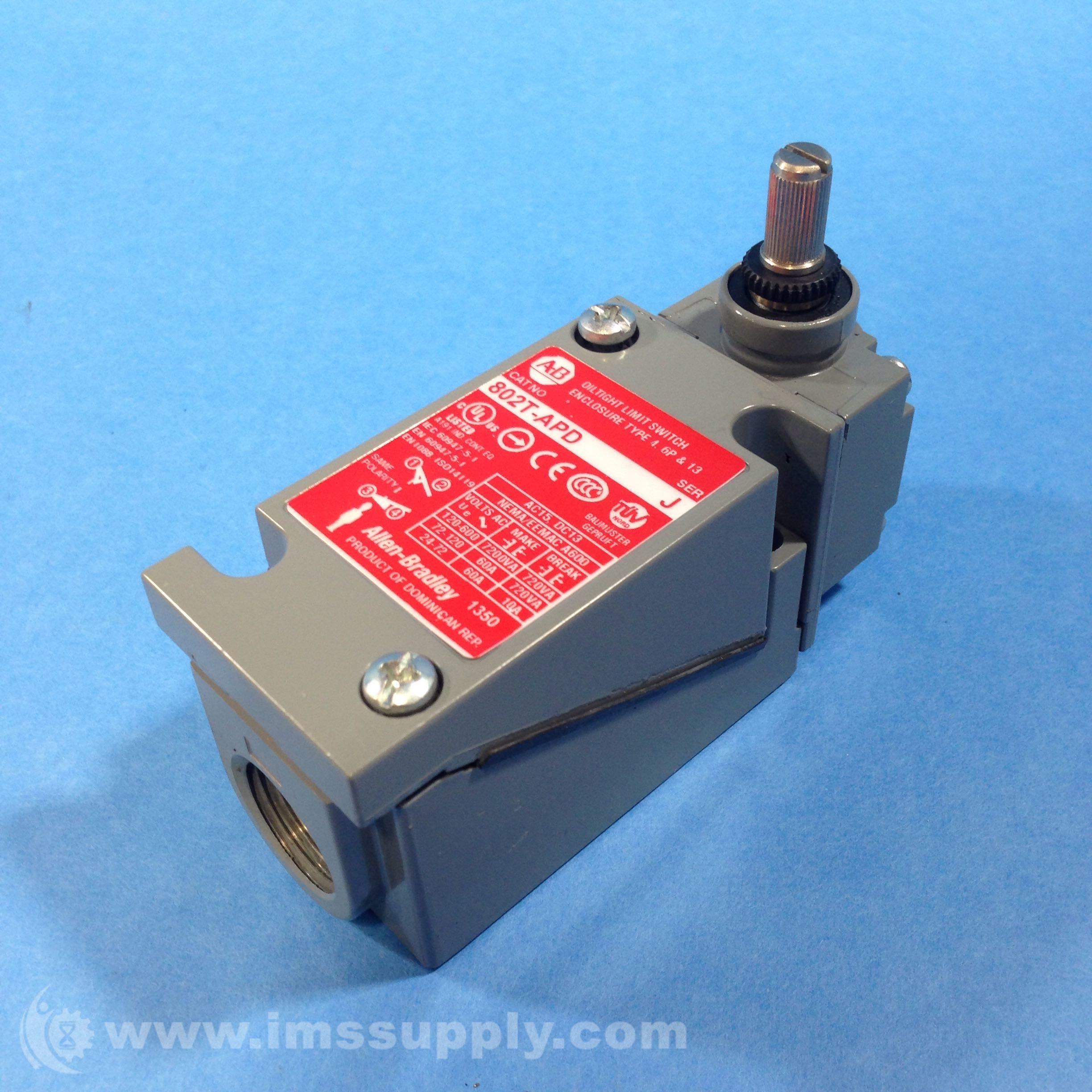 Allen Bradley 802TAPD Limit Switch NEMA Type 4 IMS Supply