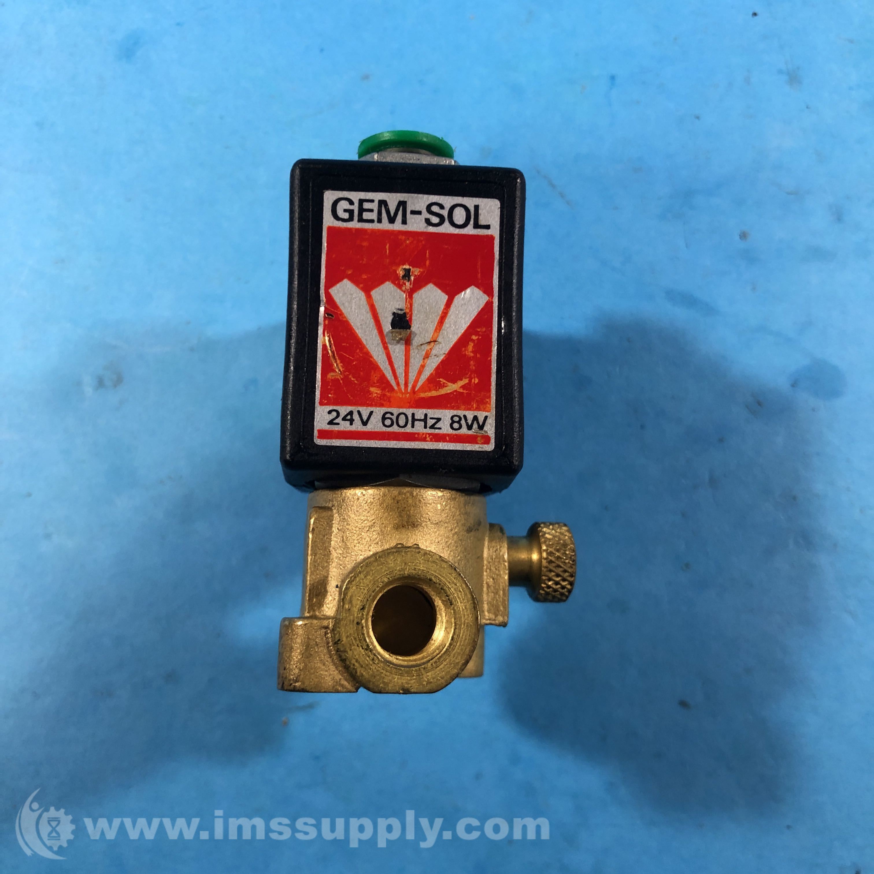 Baccara Valves 24V 60HZ 8W GEMSOL Solenoid Valve IMS Supply