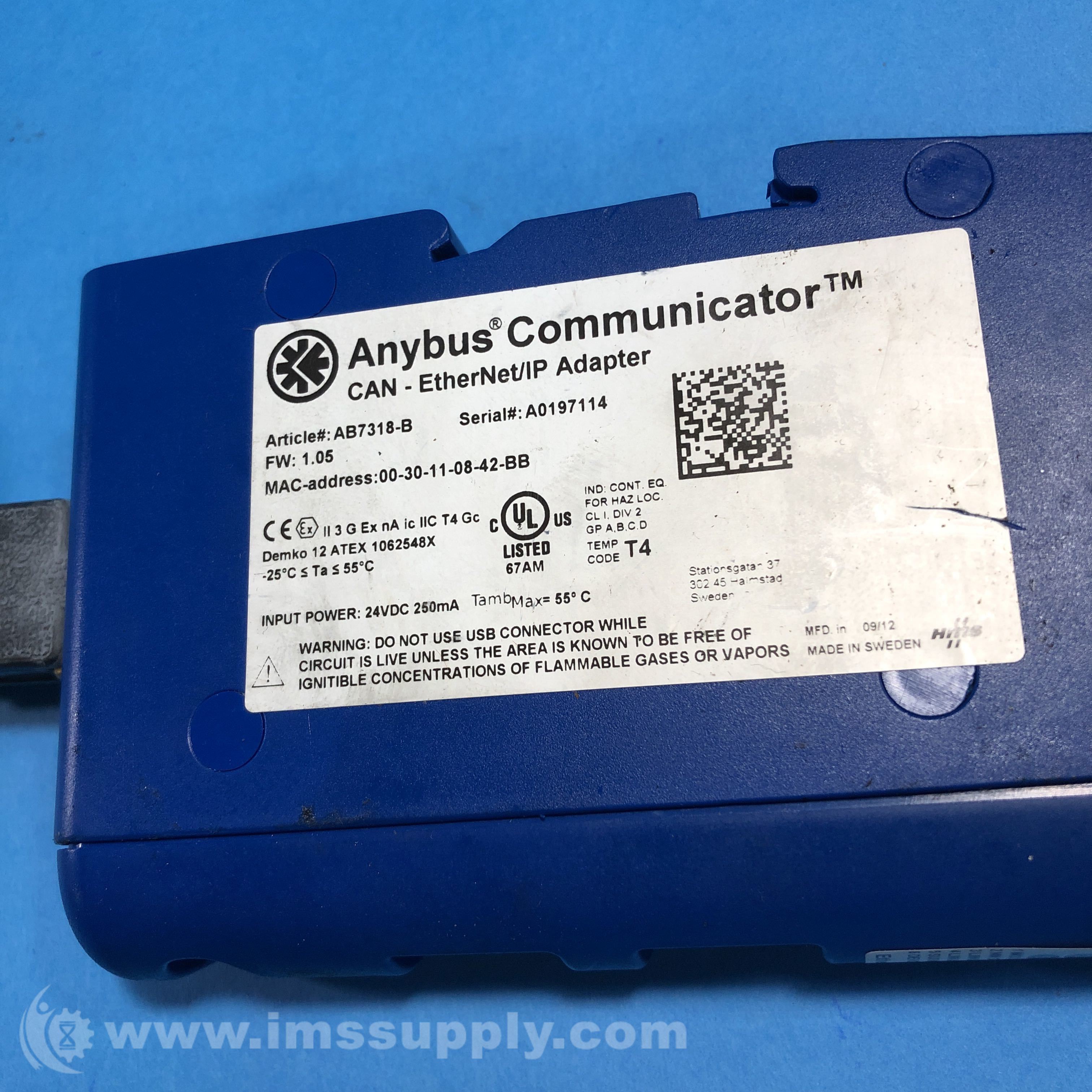 Anybus AB7318-B CAN-Ethernet/IP Converter - IMS Supply