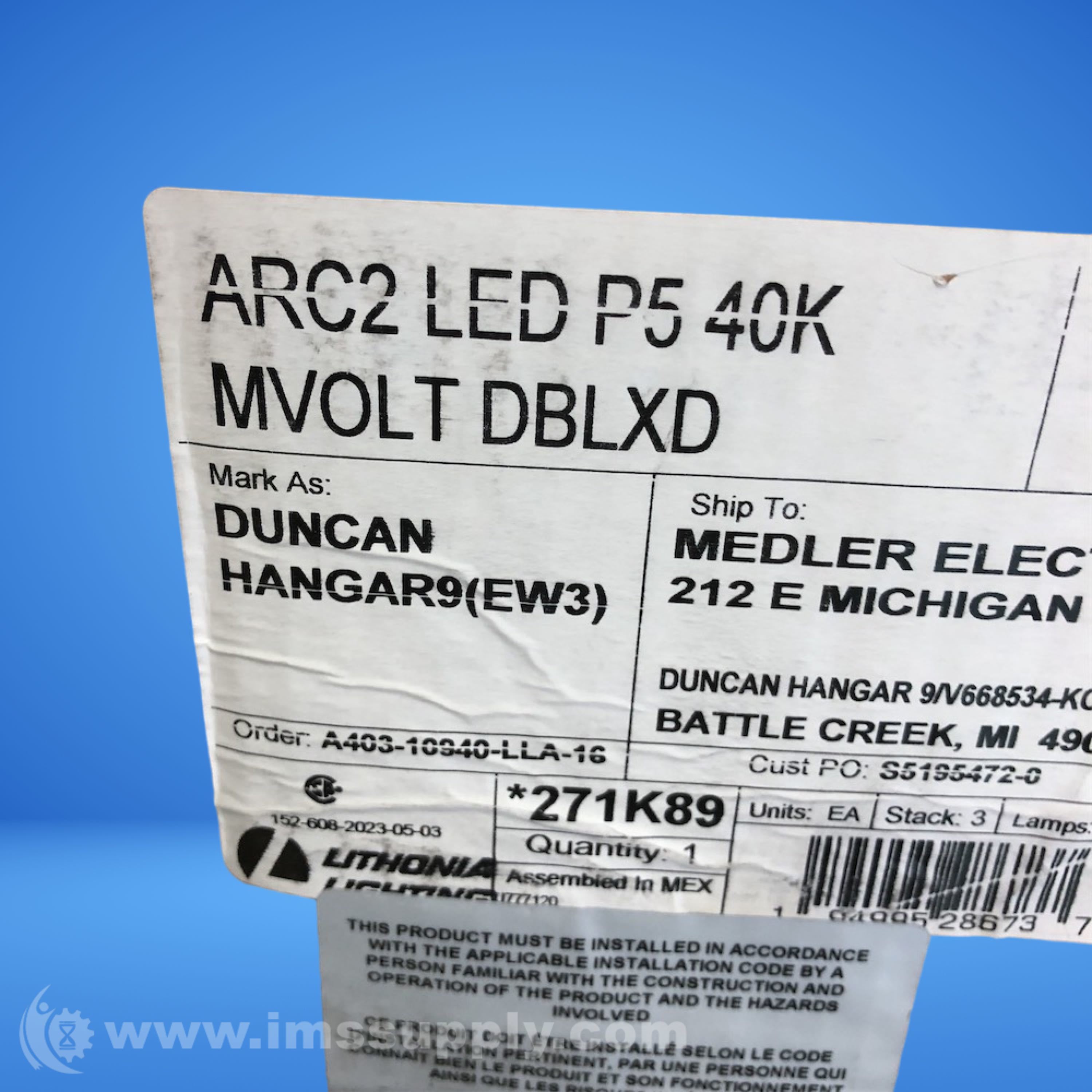 Lithonia Lighting ARC2LEDP540KMVOLTDBLXD Security Light Fixture - IMS ...