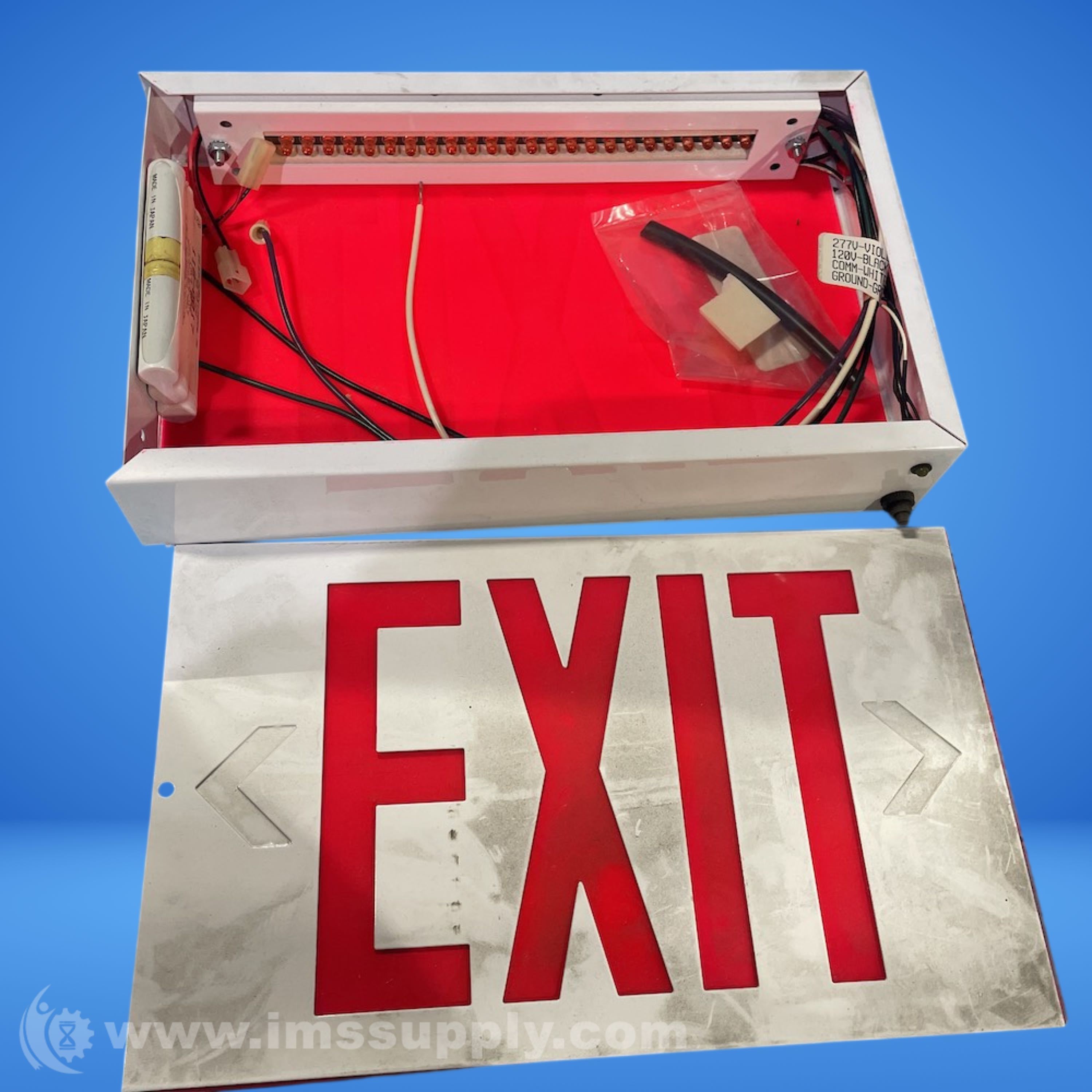 Big Beam EXFL-R Steel Exit Sign - IMS Supply
