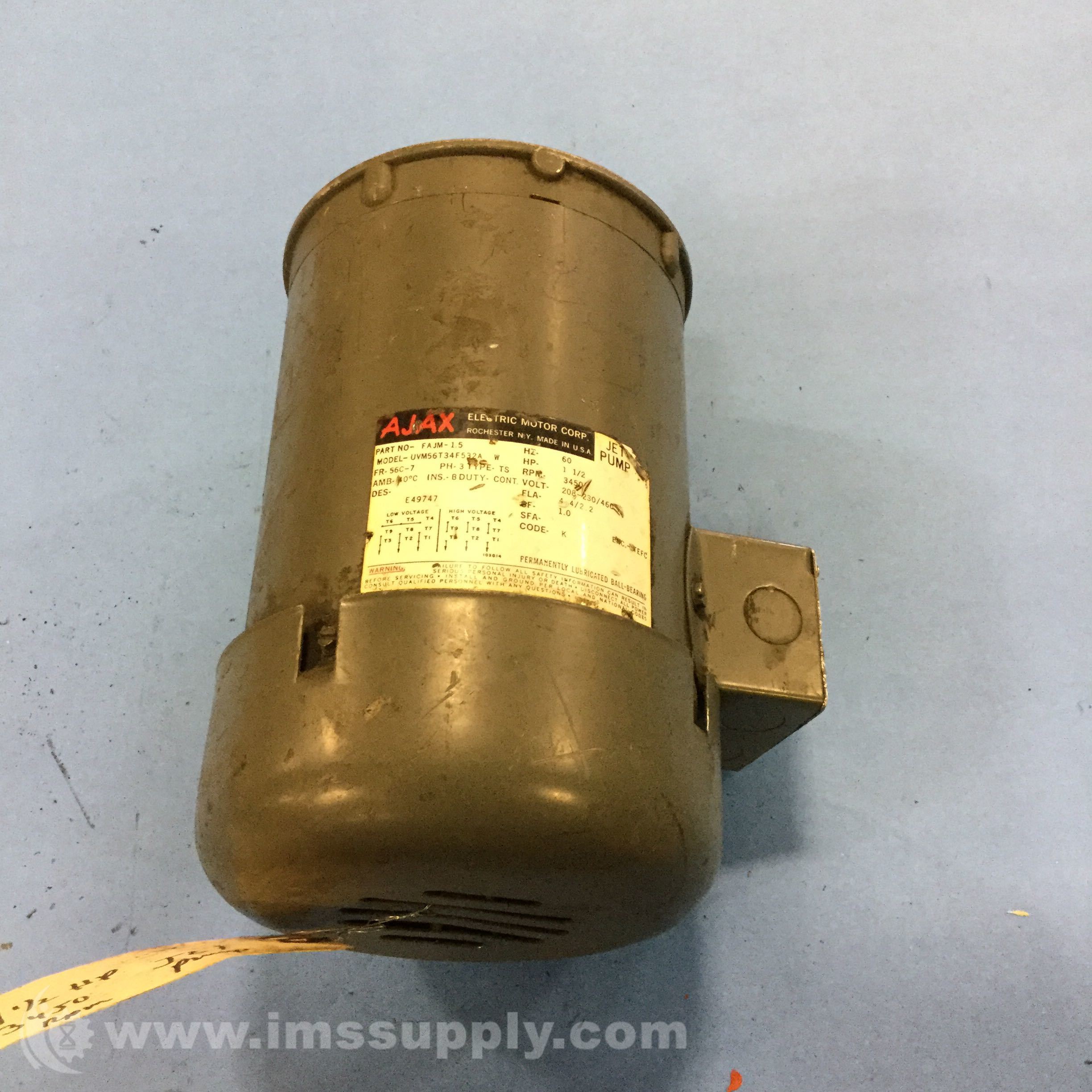 Ajax Electric Co. uvm56t34f532a Motor - IMS Supply