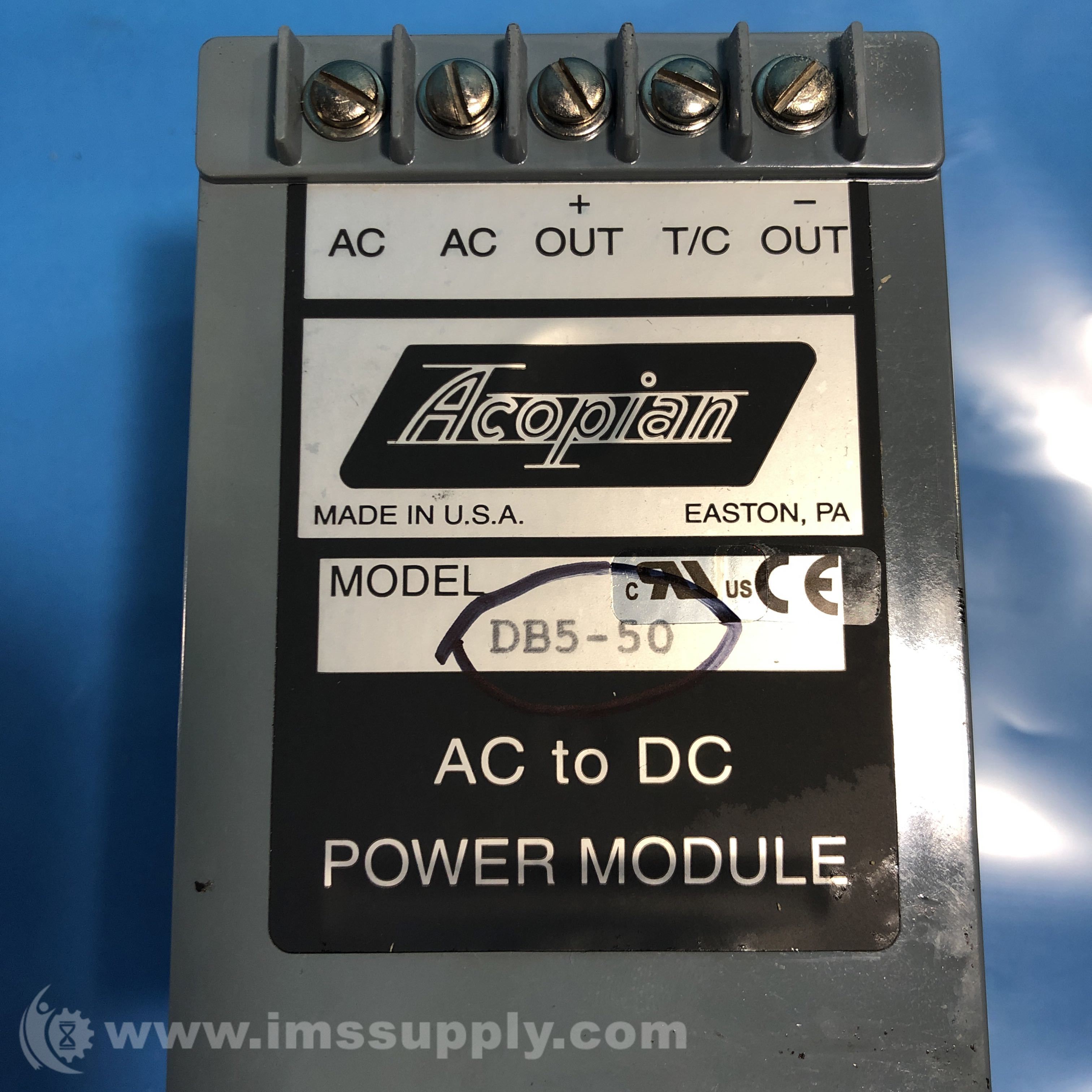 Acopian DB550 AC to DC Power Module IMS Supply