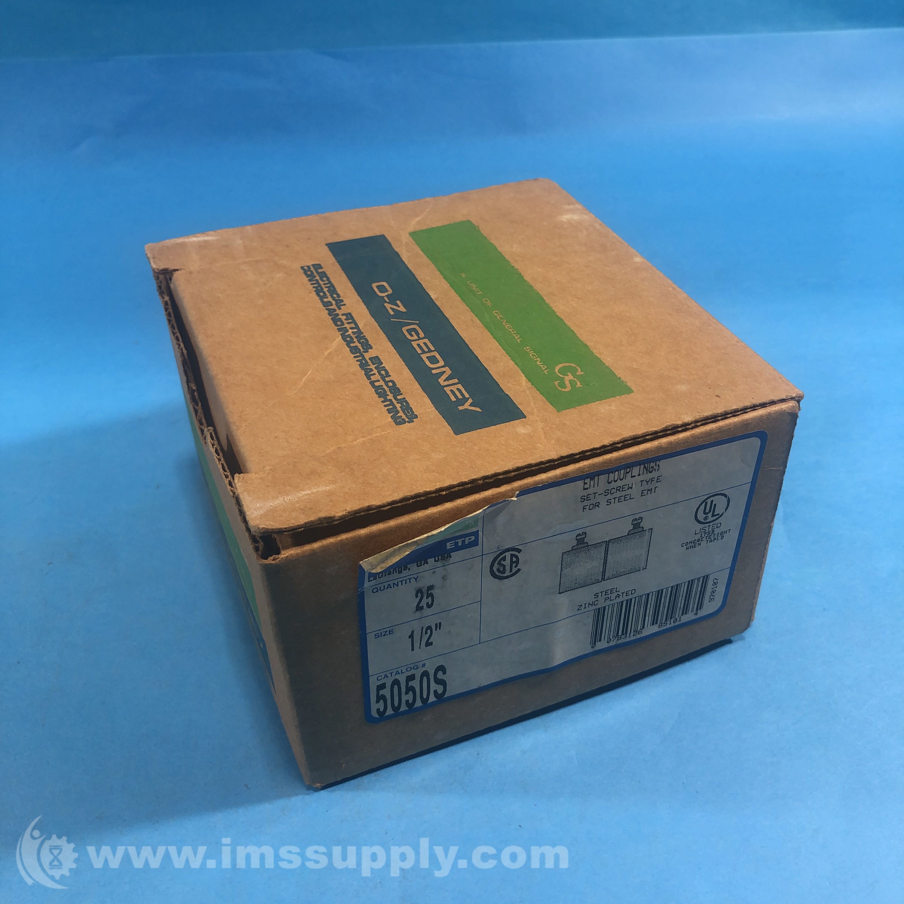 OZ Gedney 5050S Box of 25 Steel Couplings IMS Supply