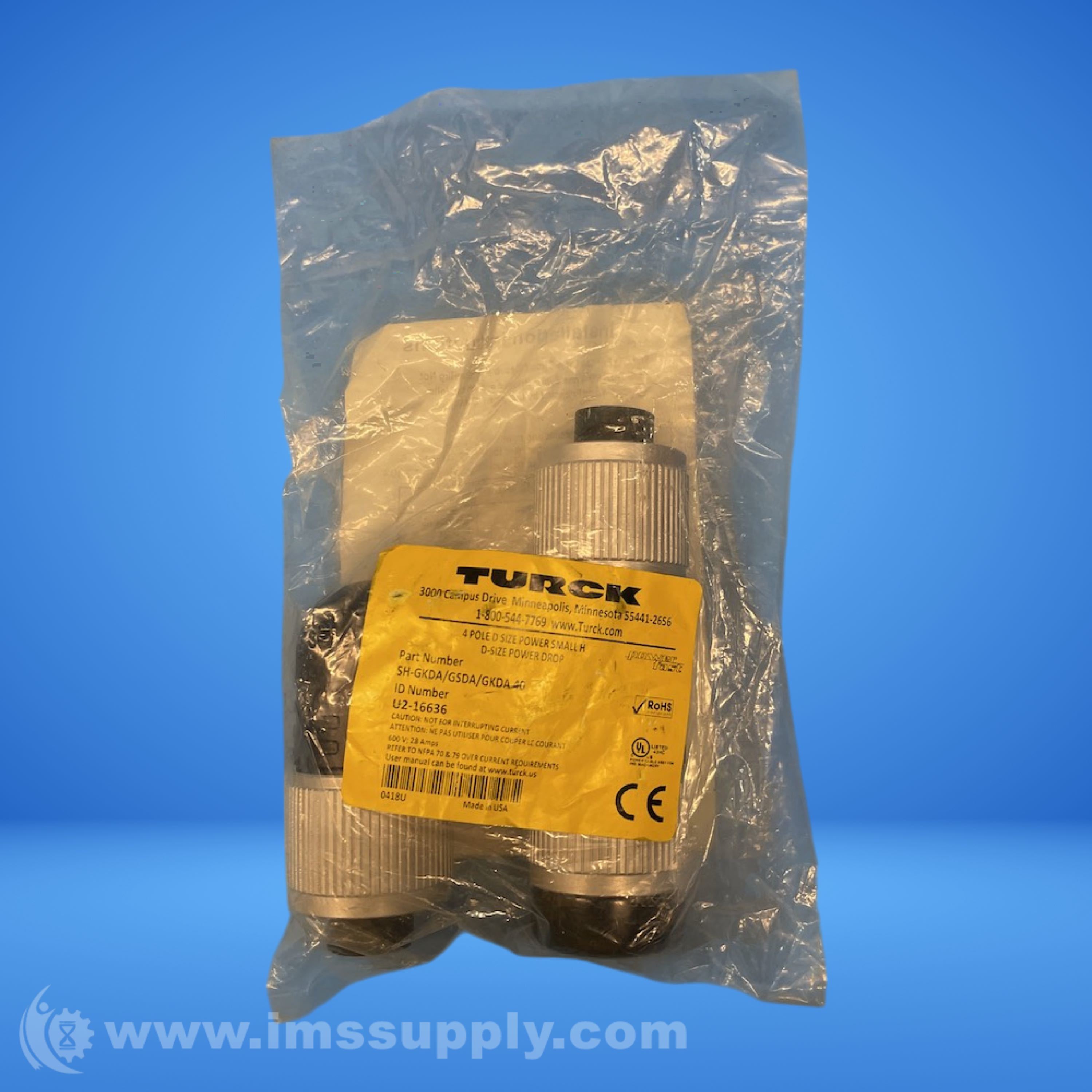 Turck SH-GKDA/GSDA/GKDA40 2 Port H Splitter - IMS Supply