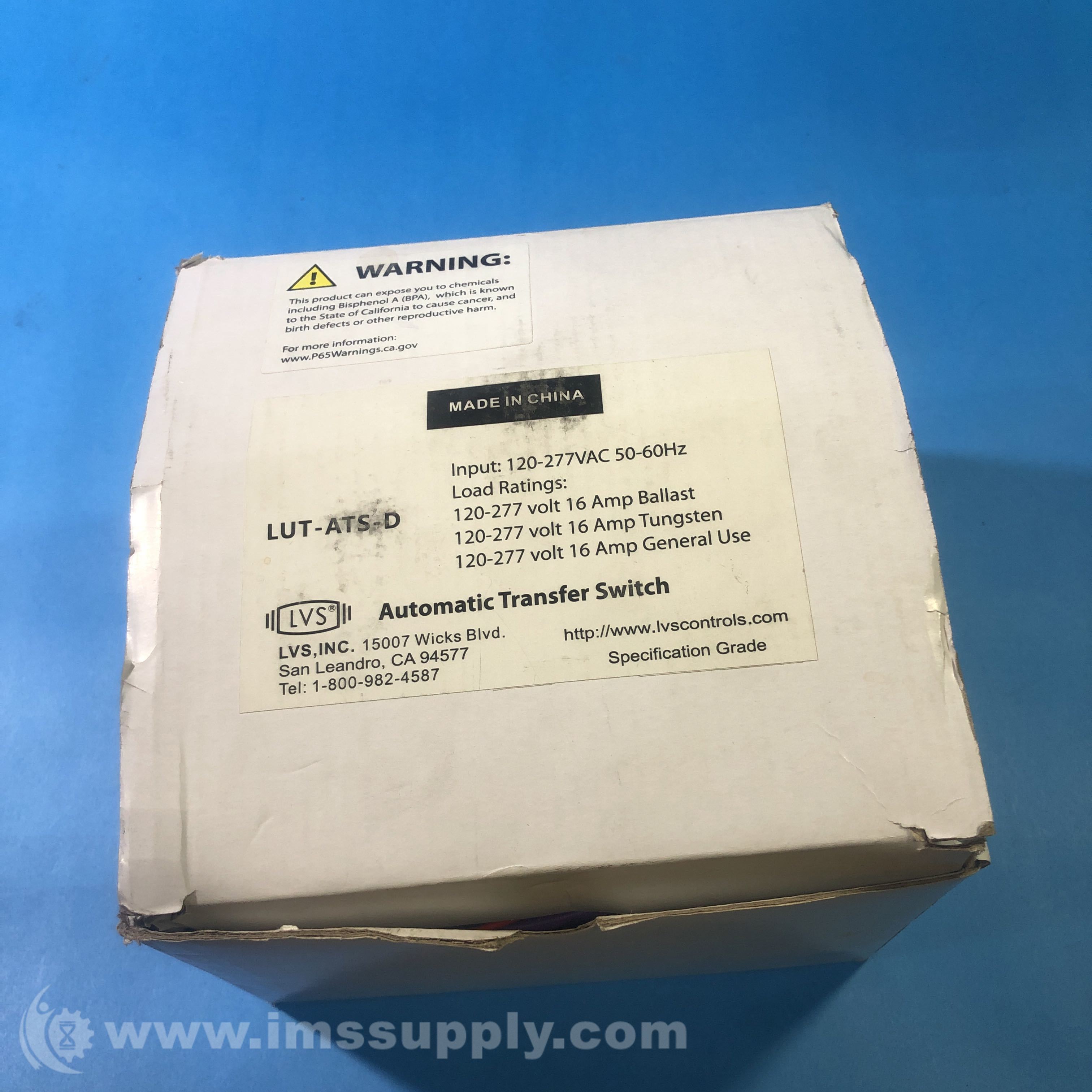 LVS Inc EPCDFATS Emergency Lighting Transfer Switch IMS Supply