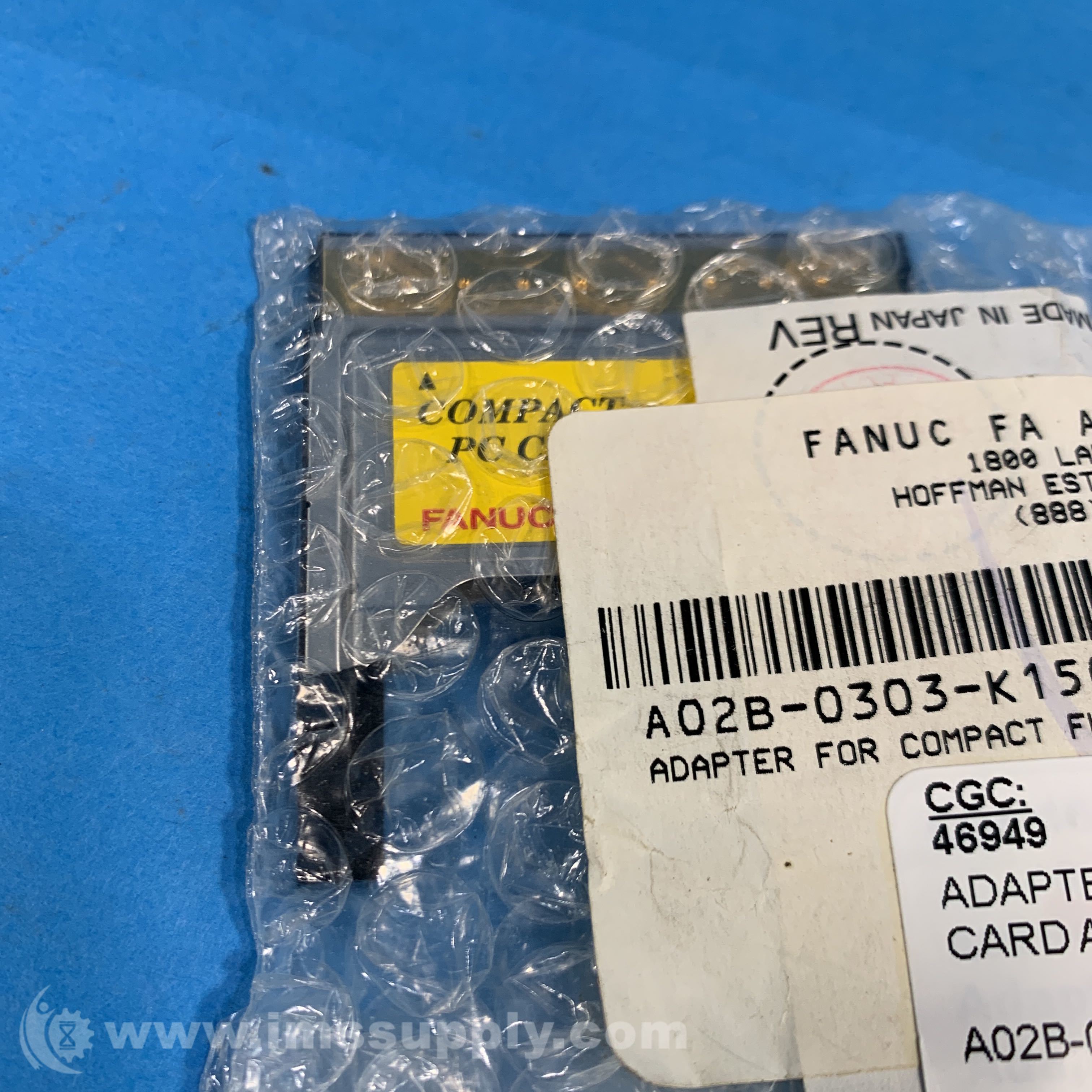 Fanuc A02B0303K150 Adapter for Compact Flash Card IMS Supply