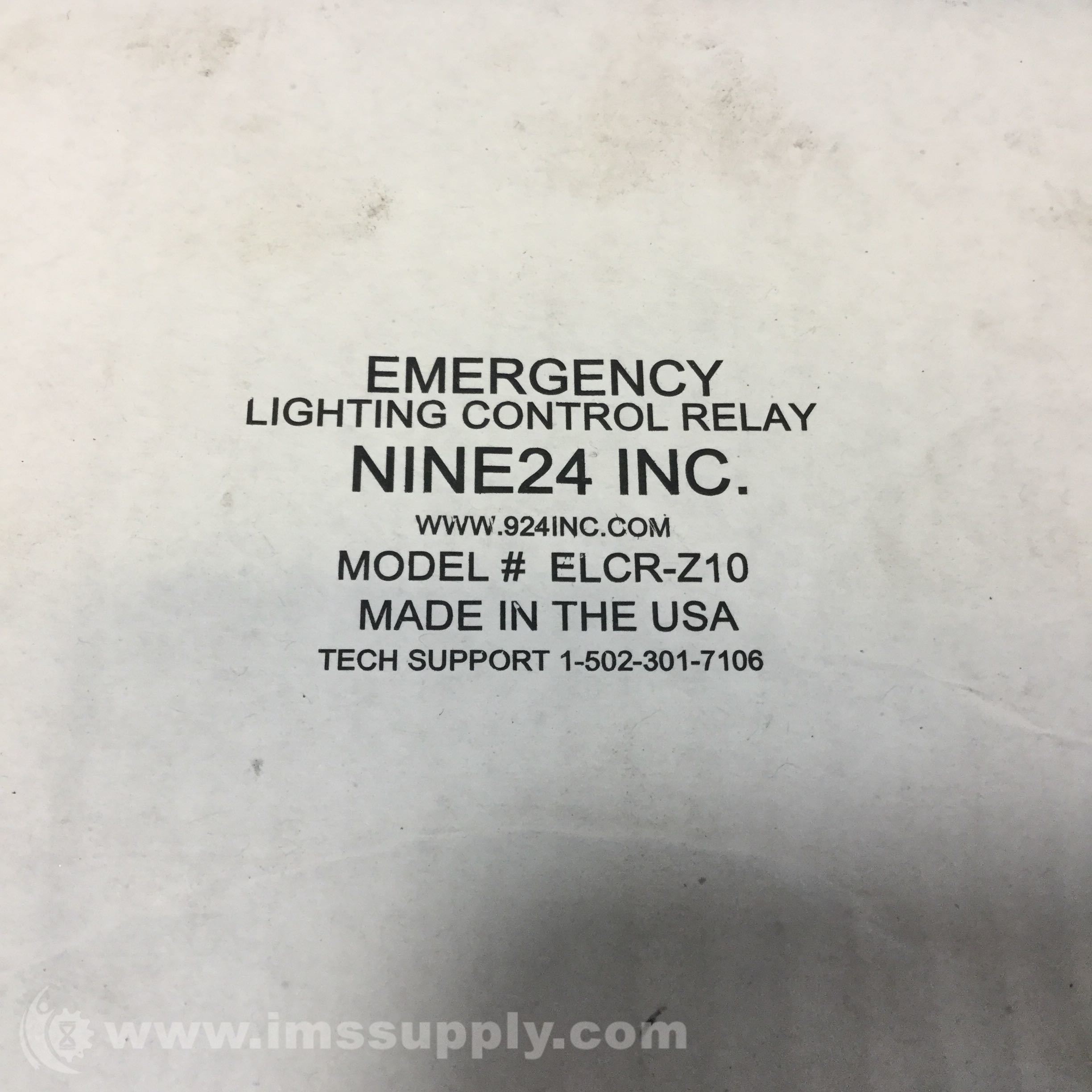 Nine 24 Inc ELCRZ10 Emergency Lighting Control Relay IMS Supply