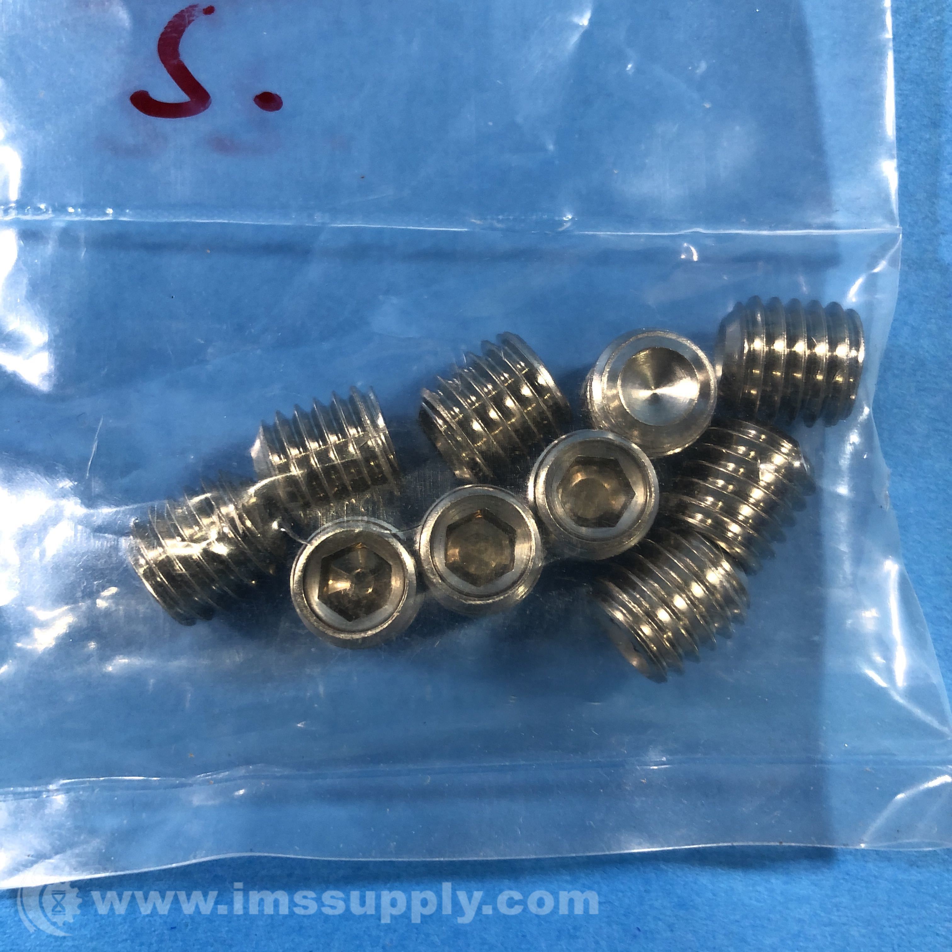 McMasterCarr 6308349600 Pack of 10 CupPoint Set Screw IMS Supply