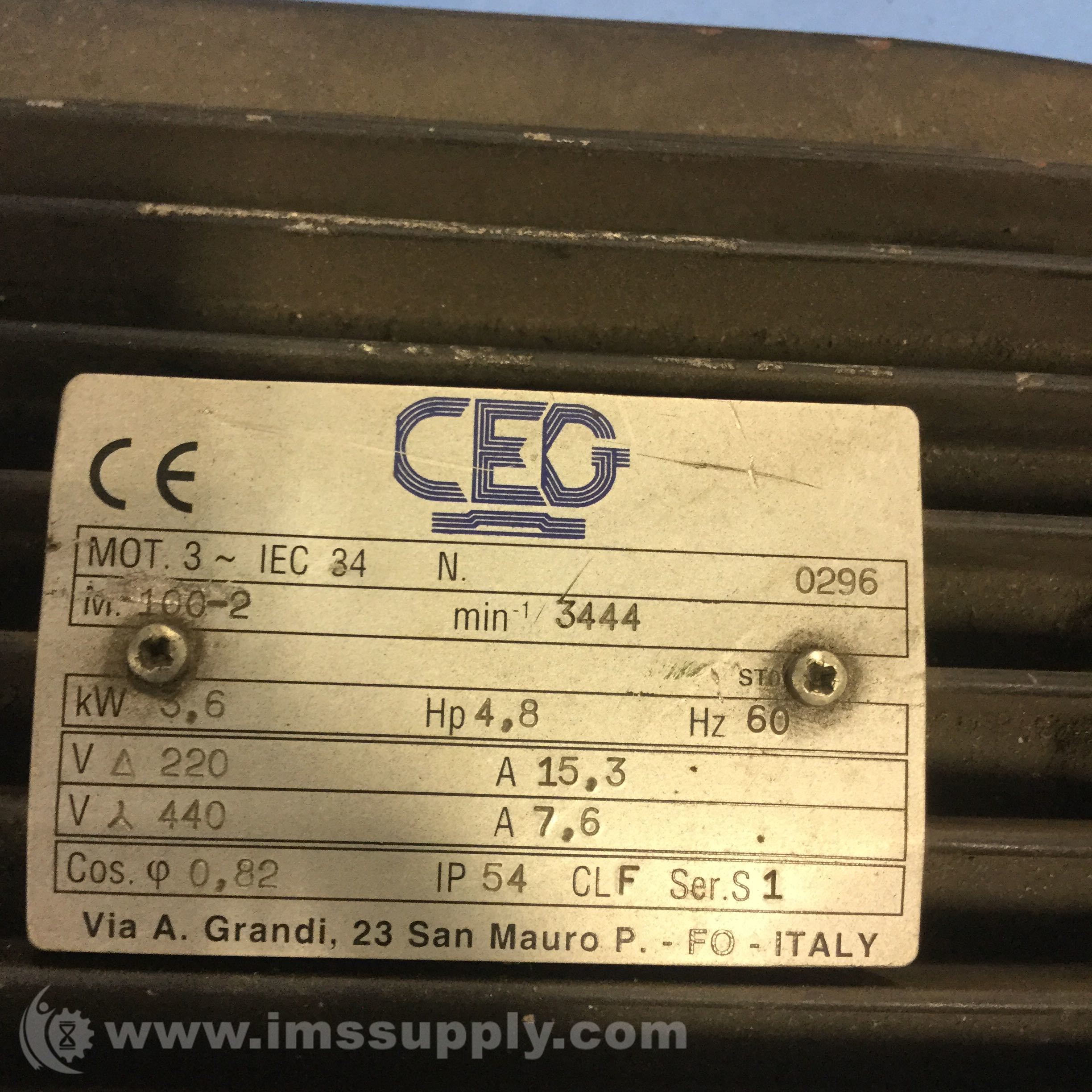 CEG Electric Motors MOT3-IEC34 - IMS Supply