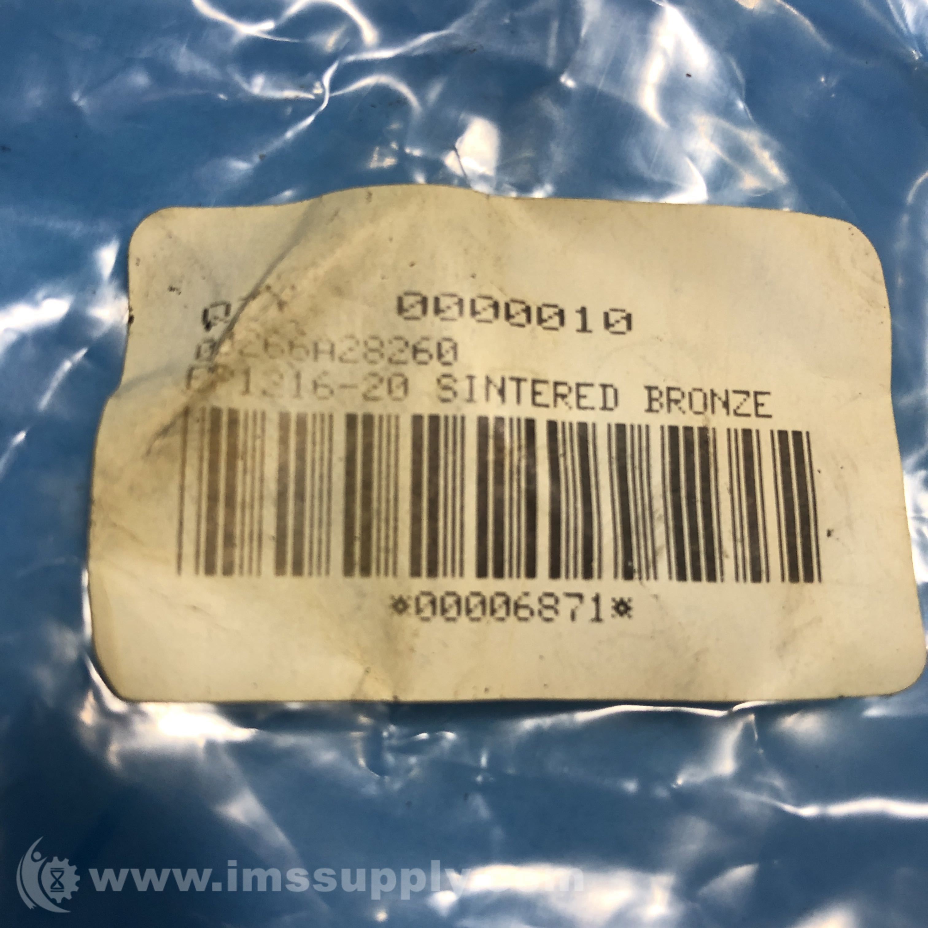 Bunting Bearings EP121620 Pack of 10 Plain Sleeve Bearings IMS Supply