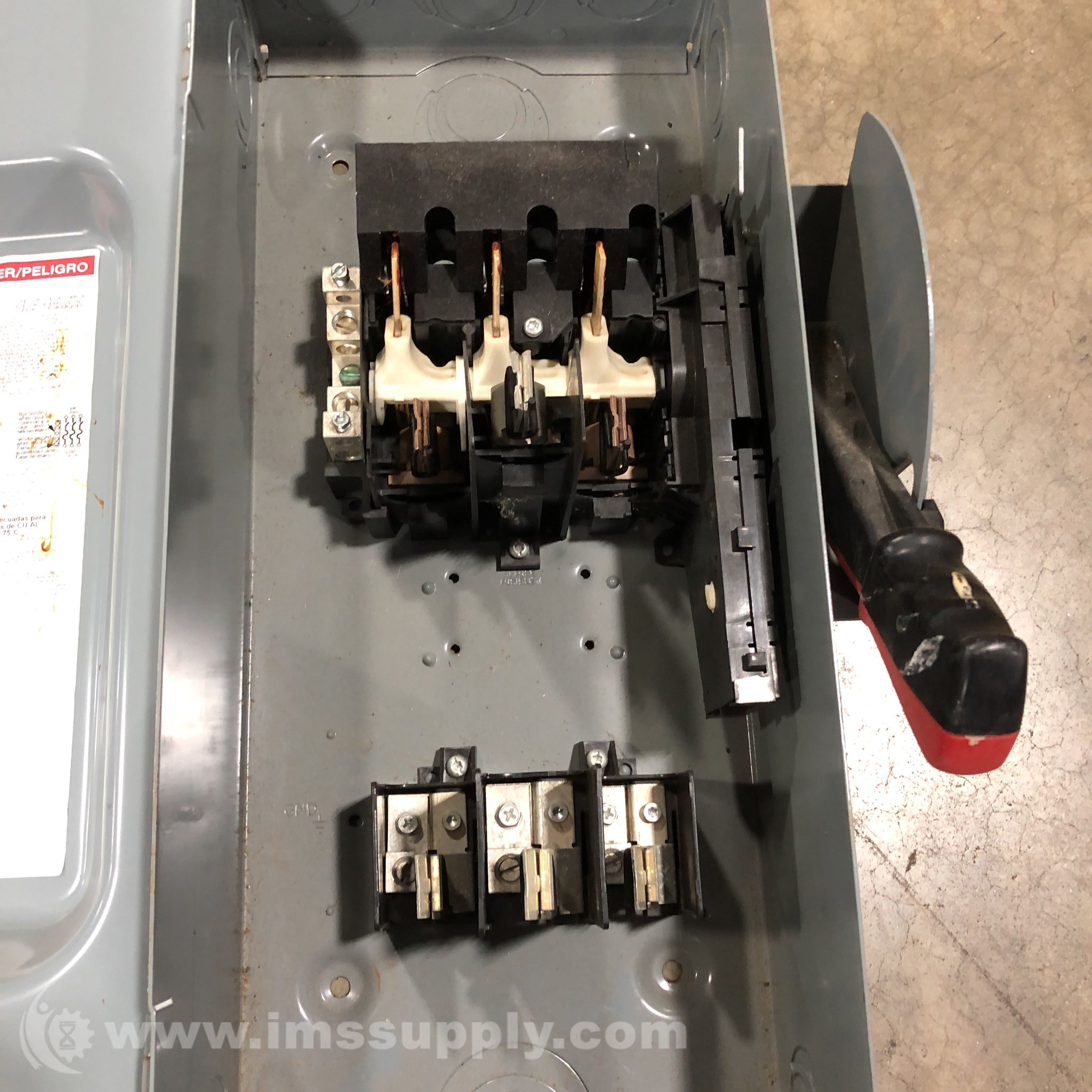 Square D H323N Heavy Duty Safety Switch, Fusible, 100A IMS Supply