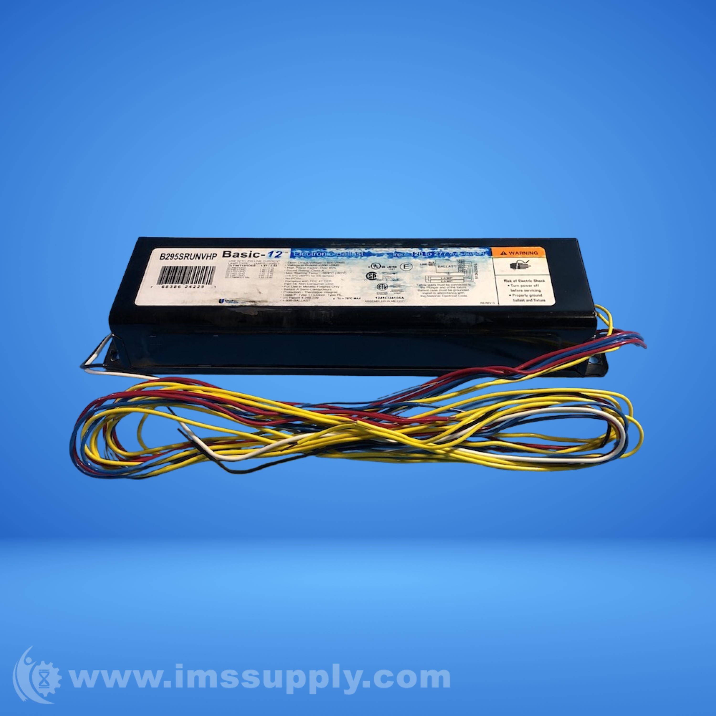 Universal B295SRUNVHP Electronic Ballast IMS Supply
