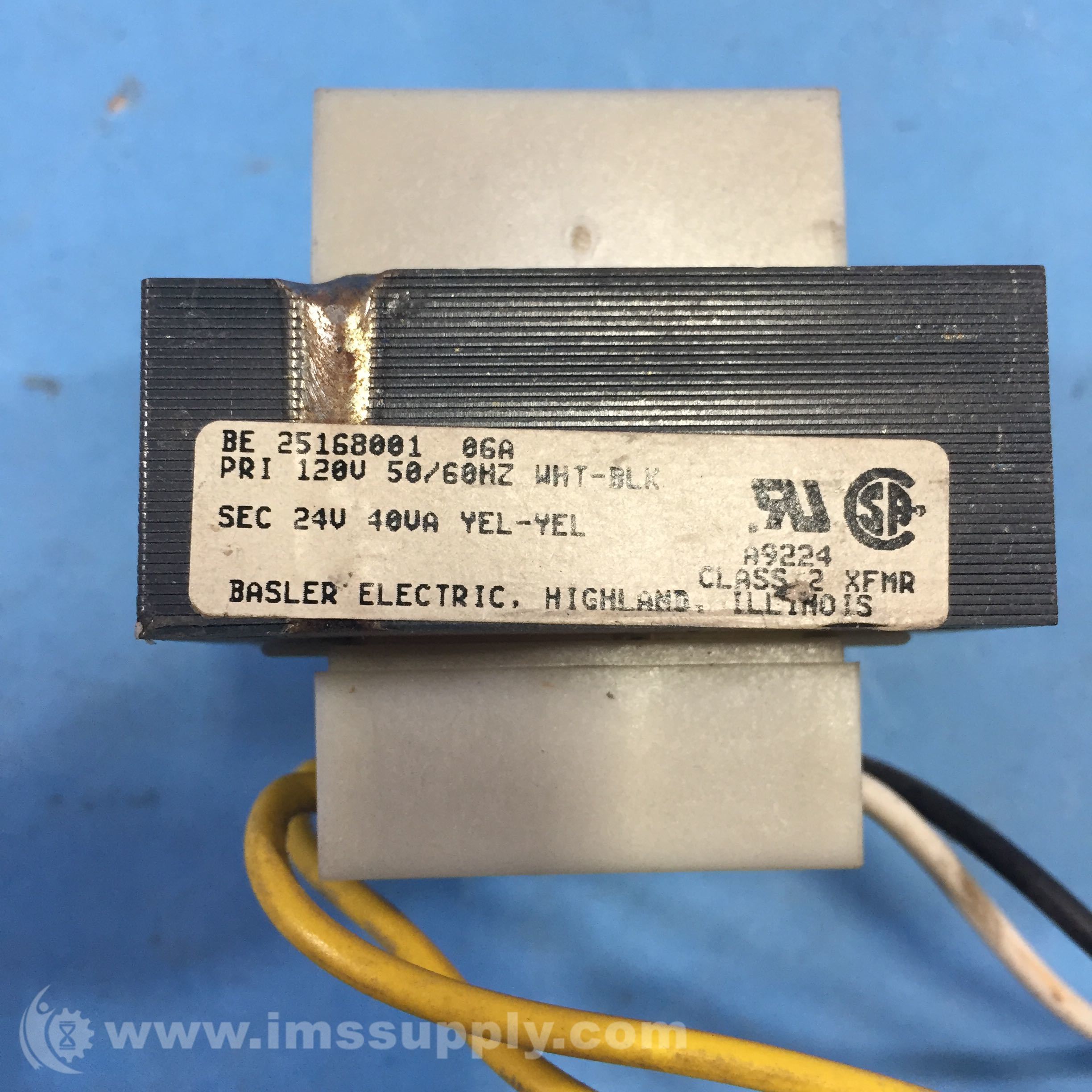 Basler Electric BE25168001 Transformer IMS Supply