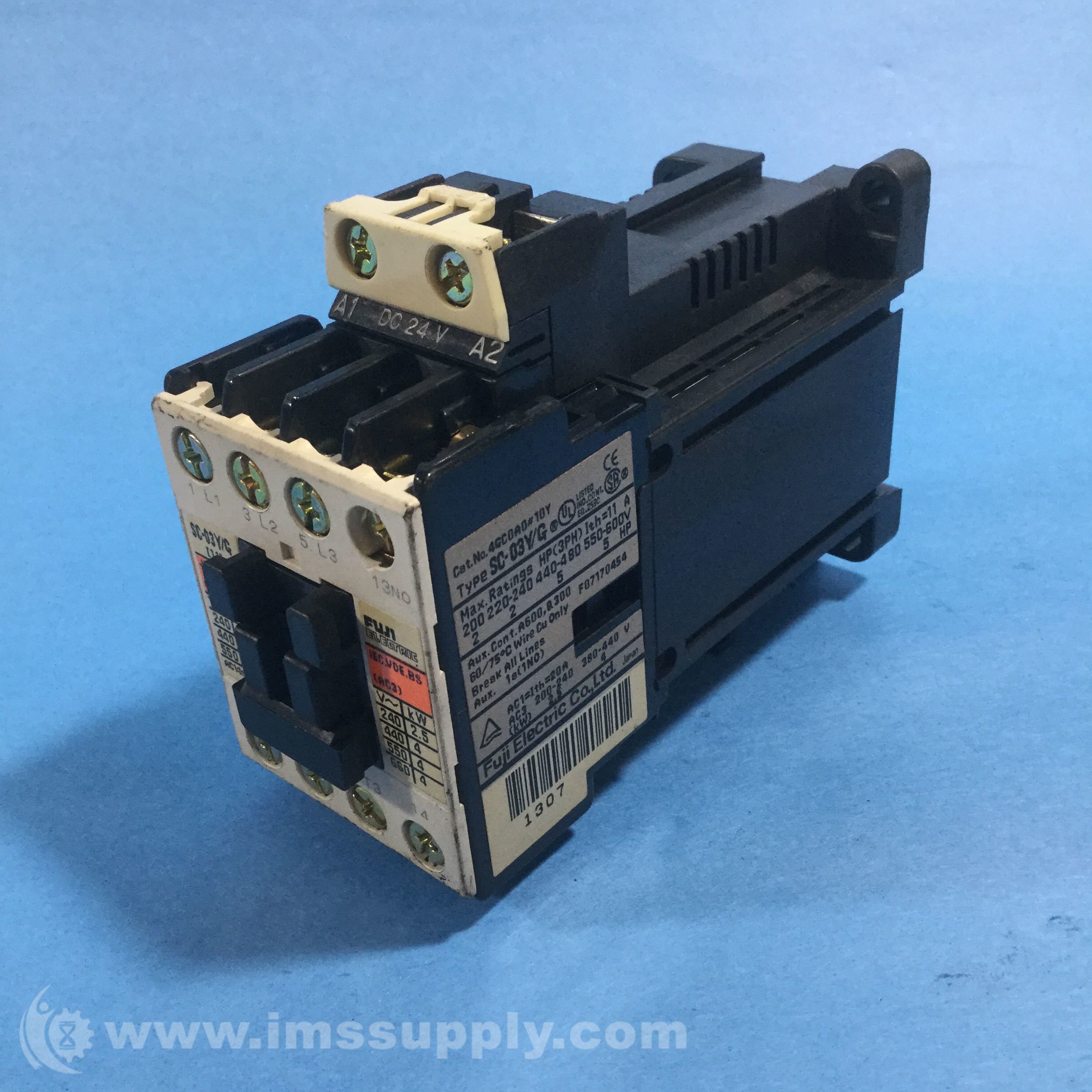 Fuji 4GC0A010Y Contactor - Orange Line - 24VDC Coil Voltage - IMS Supply