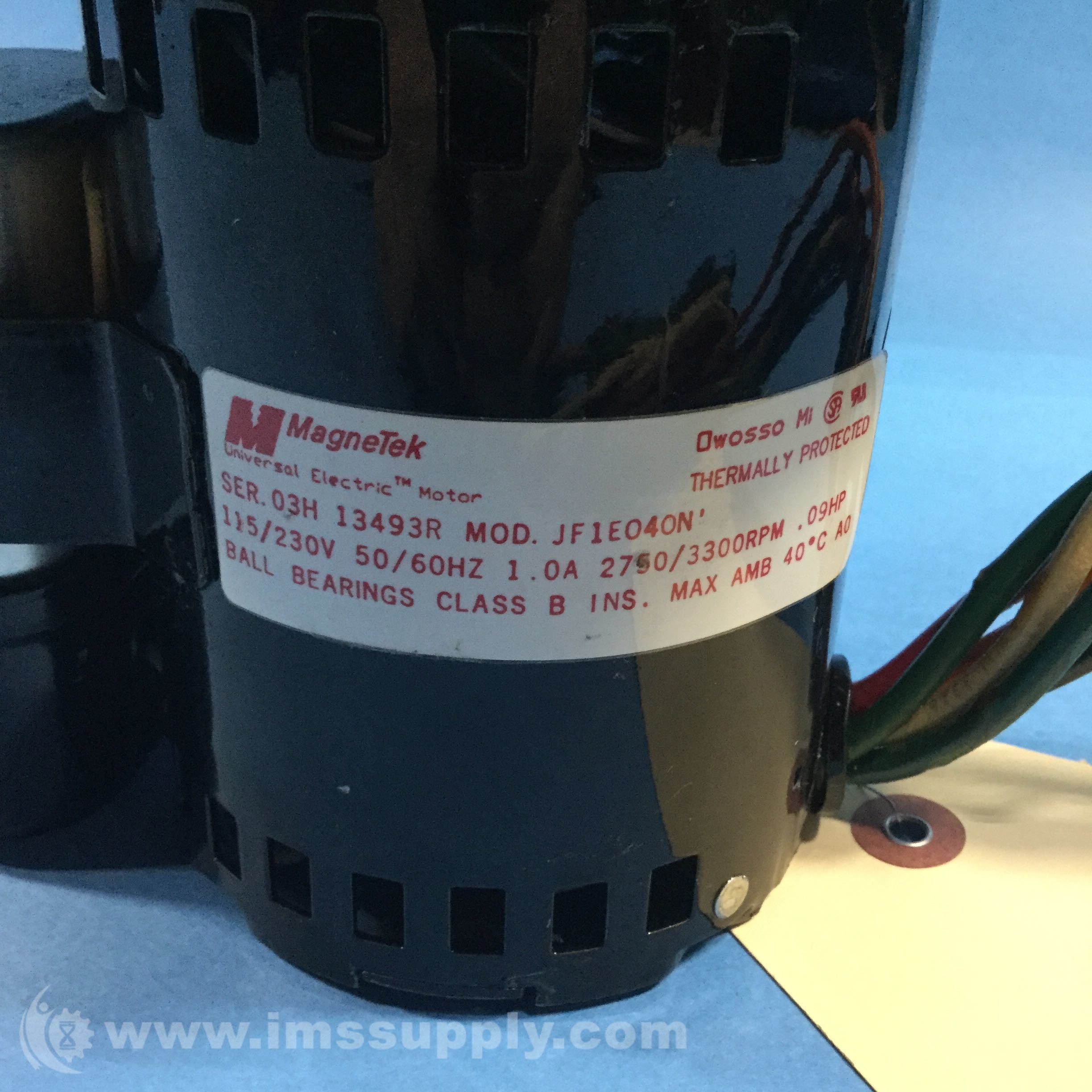 JF1E040N Universal Electric Motor, .09 HP, 2750/3300 RPM IMS