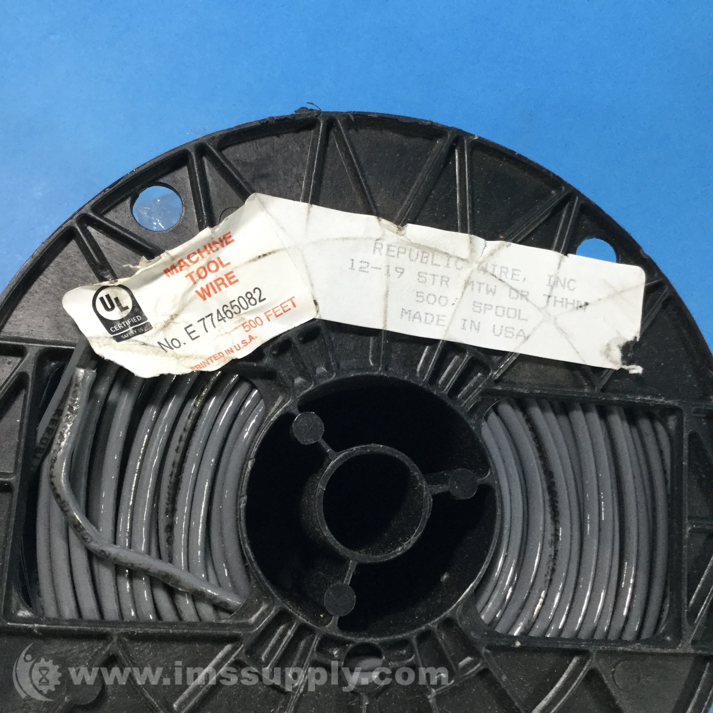 Republic Wire Inc E77465082 Machine Tool Wire, 12-19 STR MTW/THHN - IMS ...