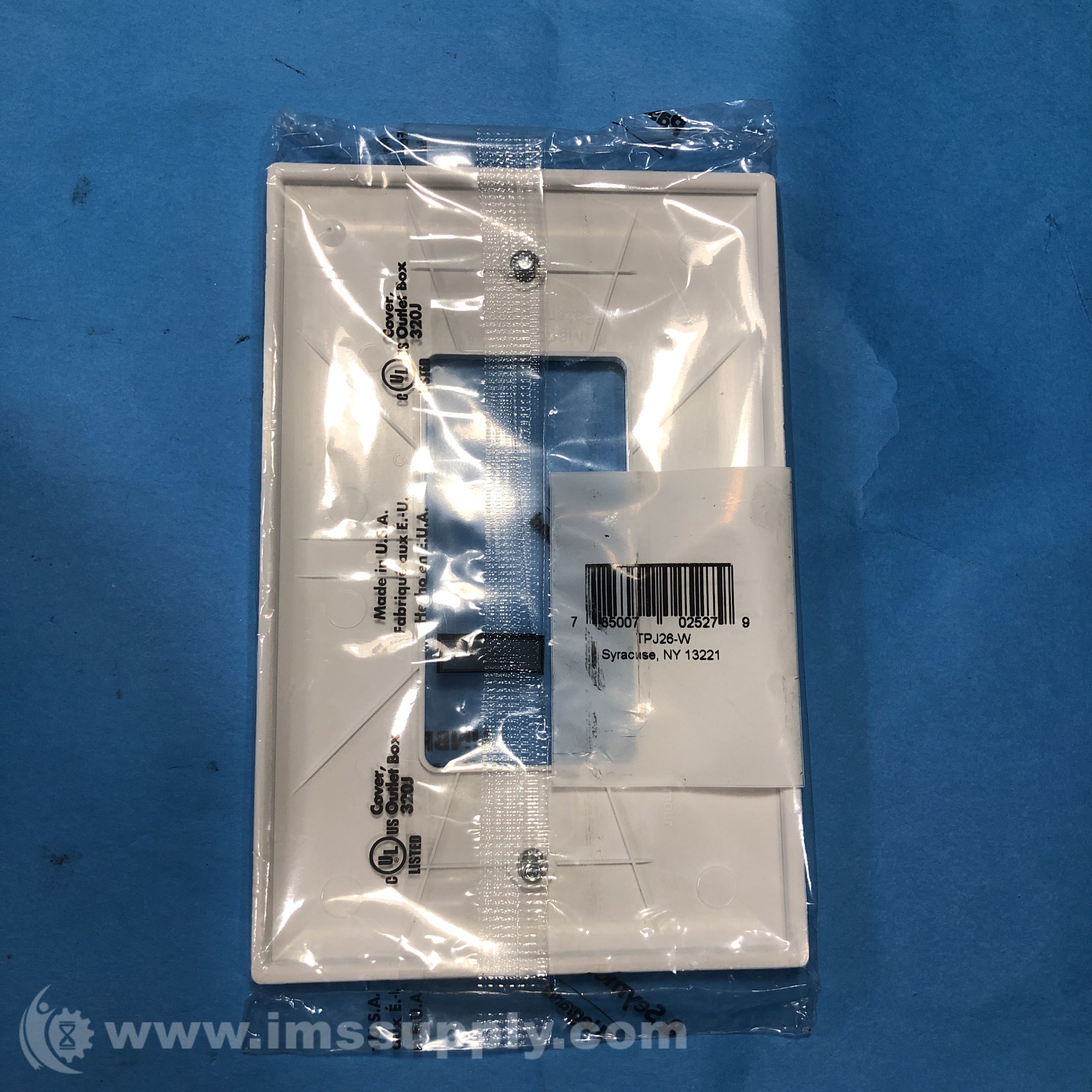 Pass & Seymour 320J Unbreakable Outlet Wall Cover Plate IMS Supply