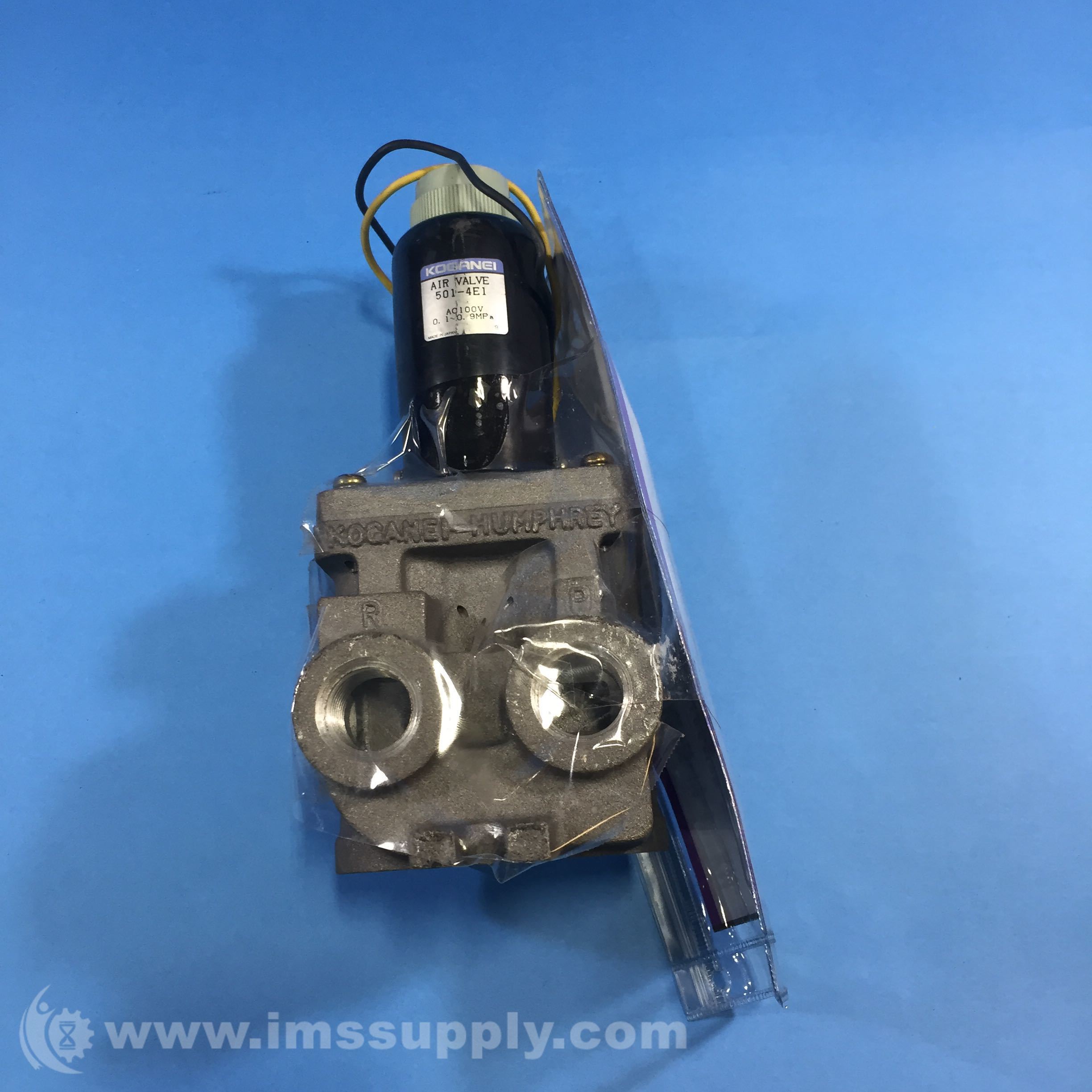 Koganei 501-4E1 Air Valve, 100 V AC, 0.1 - 0.9 MPa - IMS Supply