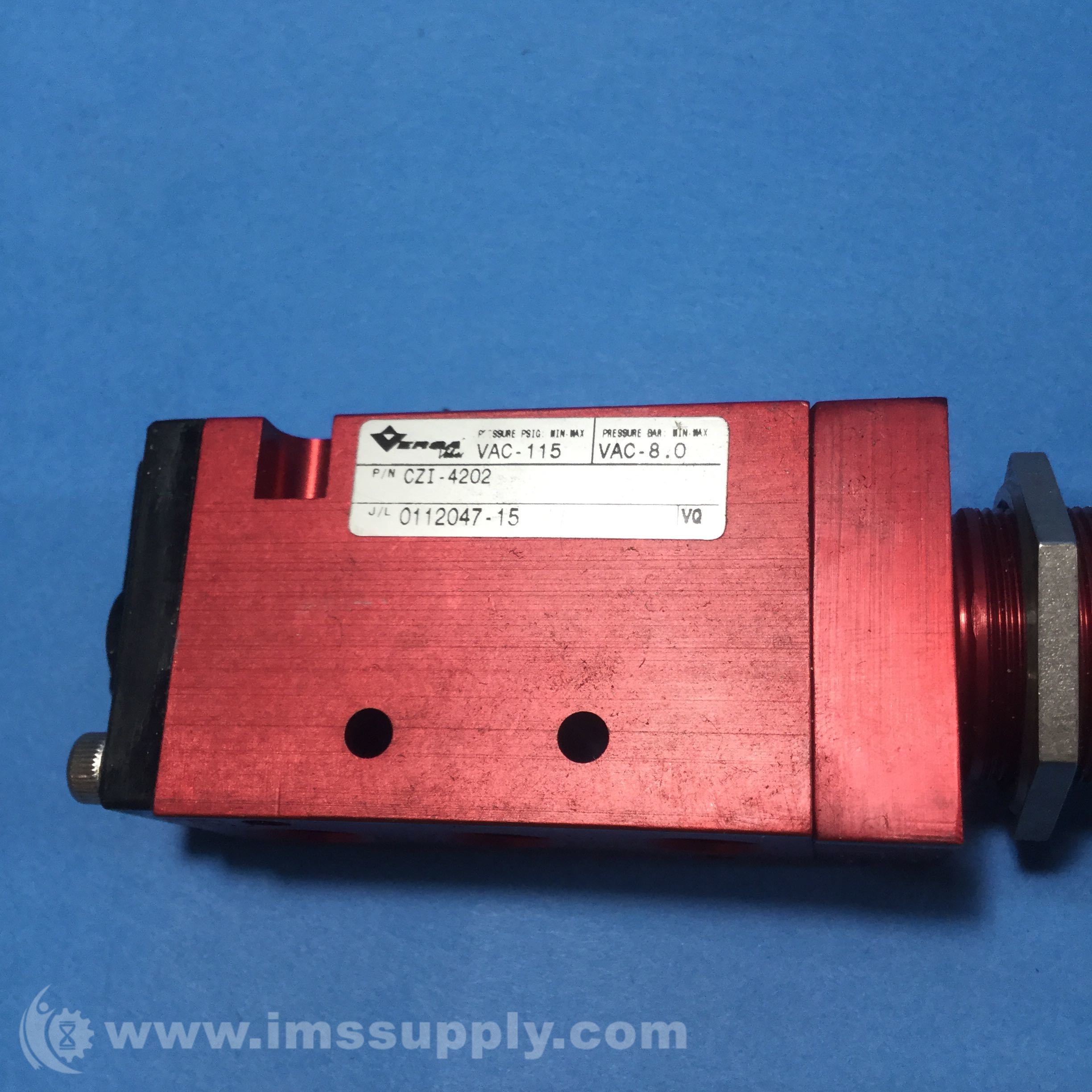 Versa Valves CZI-4202 Valve, Four-Way, Push-Pull - IMS Supply
