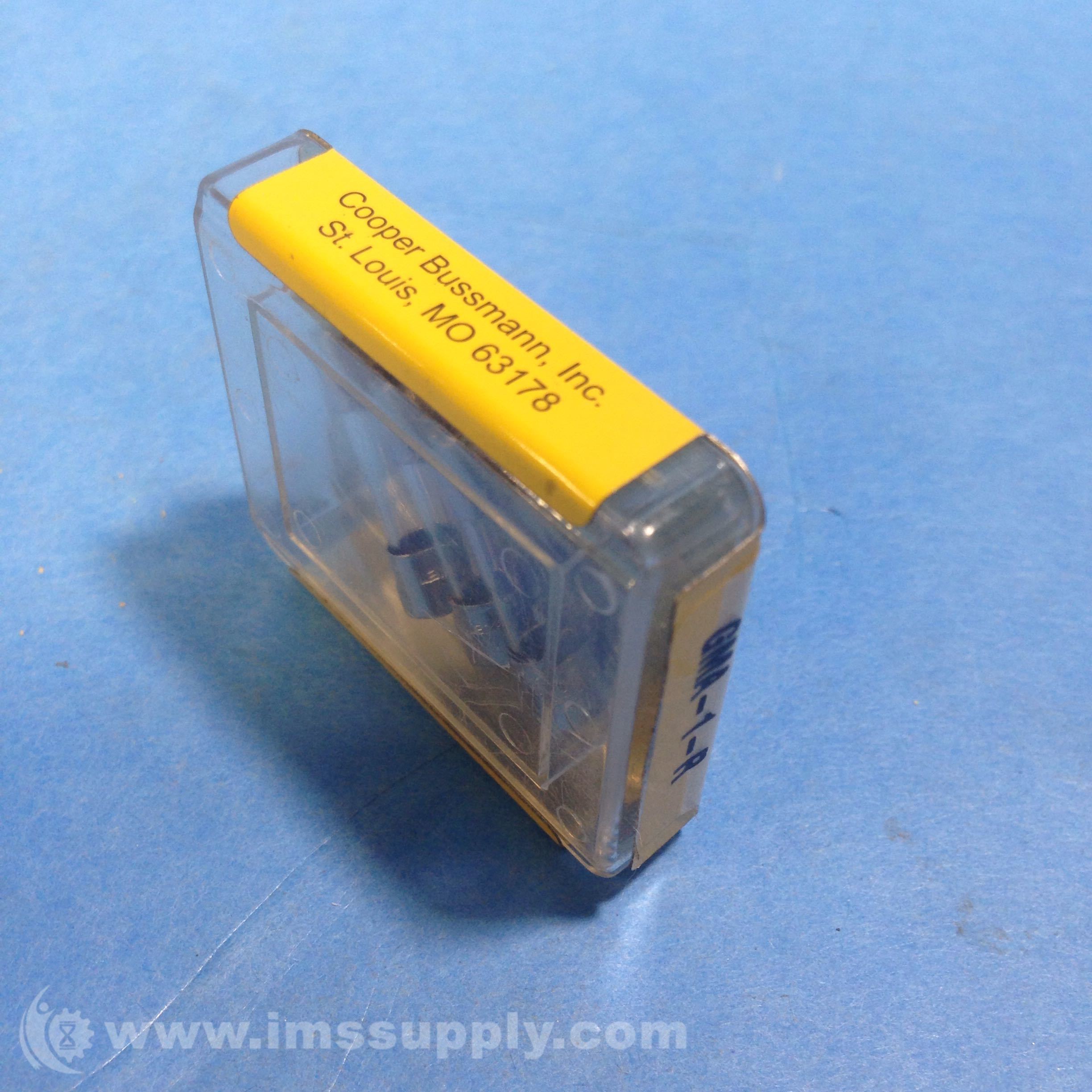 Bussmann GMA1R, GMA 1A Buss Fuse Box of 5 IMS Supply