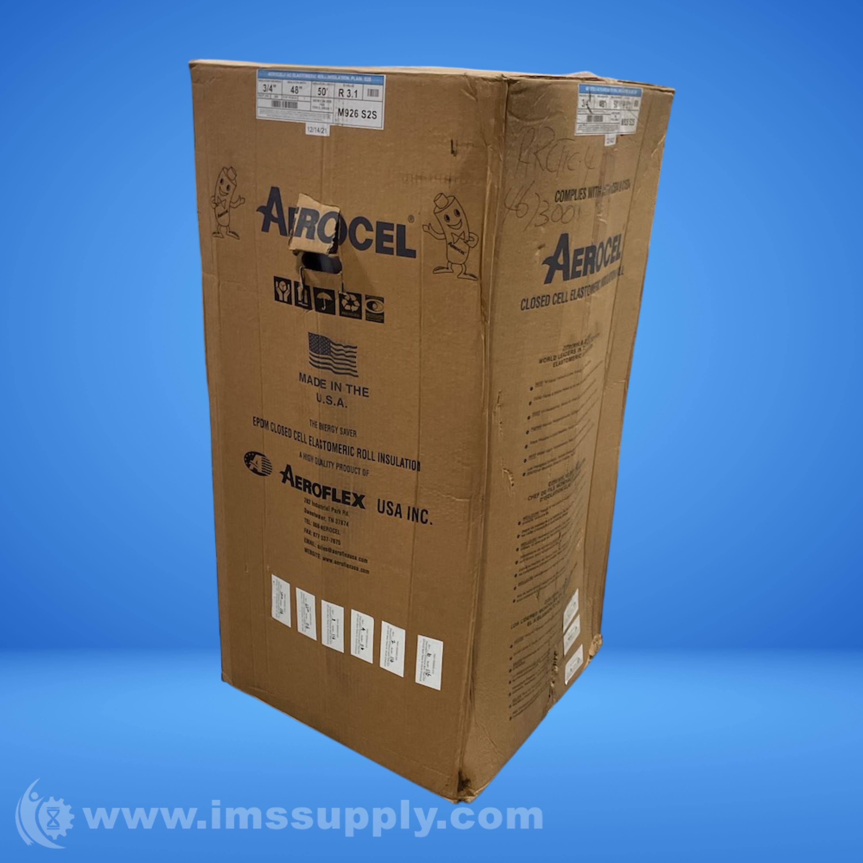 Aeroflex M926-ACSR34 S2S Aerocel EPDM Roll - IMS Supply