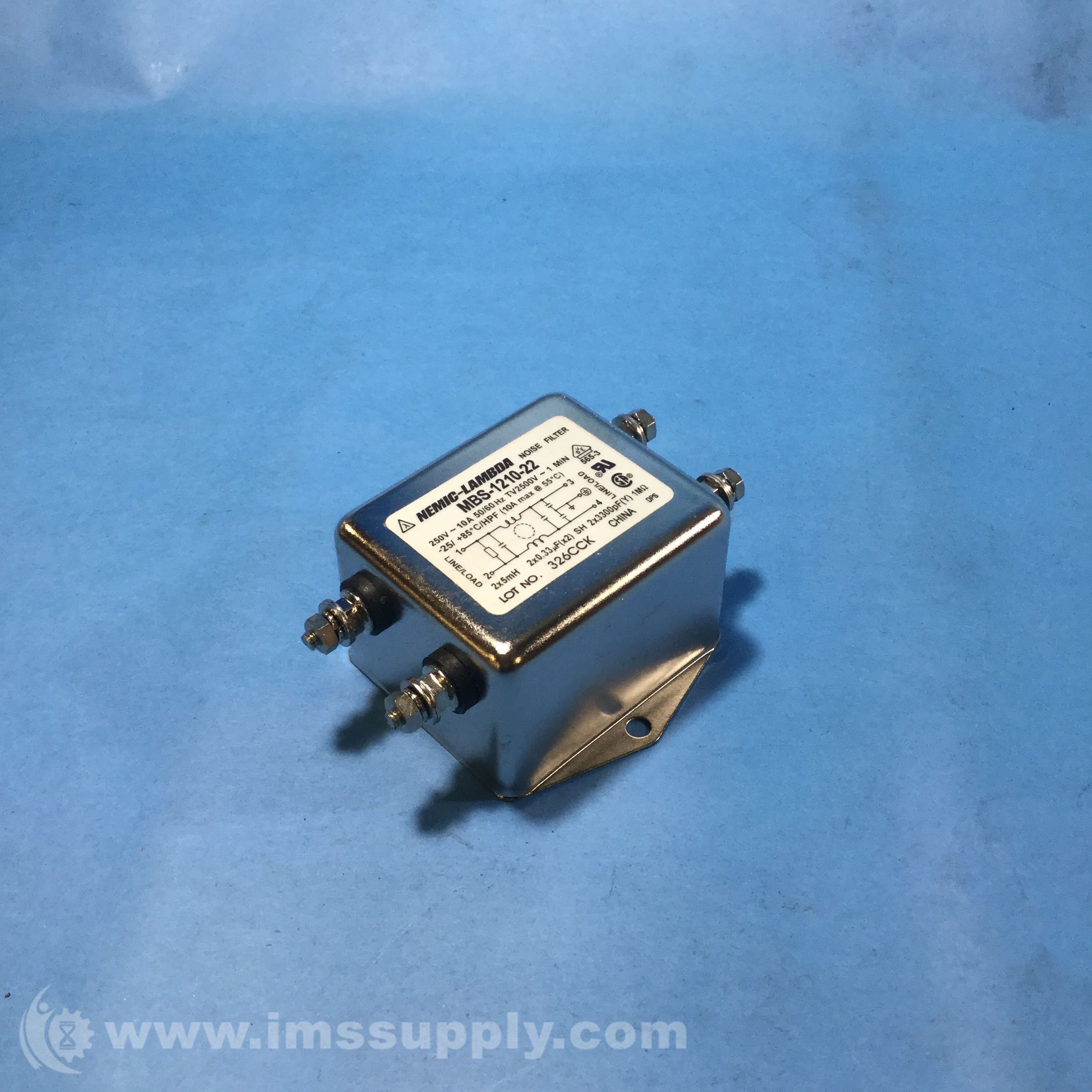 Nemic Lambda MBS-1210-22 Noise Filter - IMS Supply