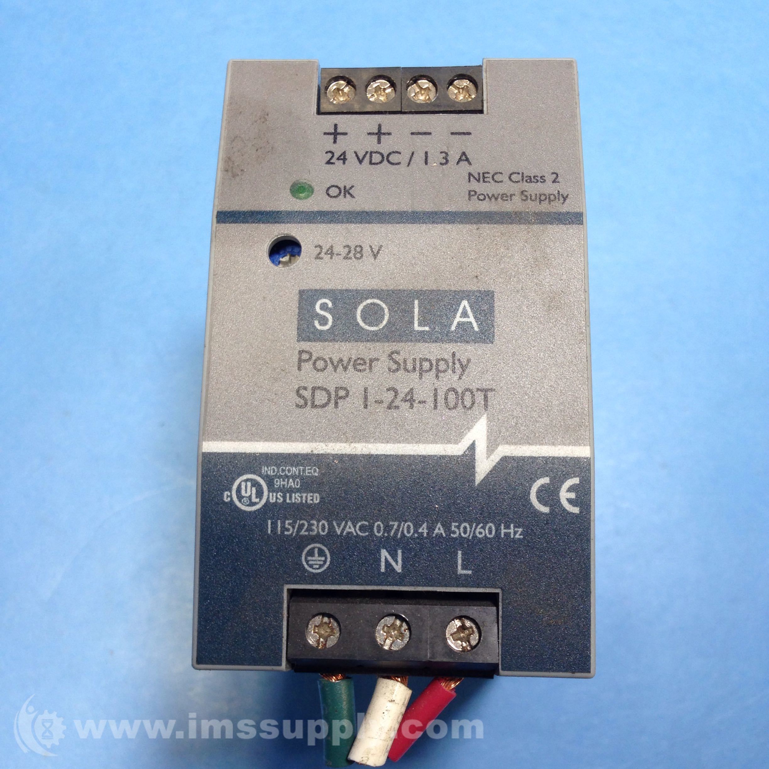 SOLA Power Supply SDP 124100T IMS Supply
