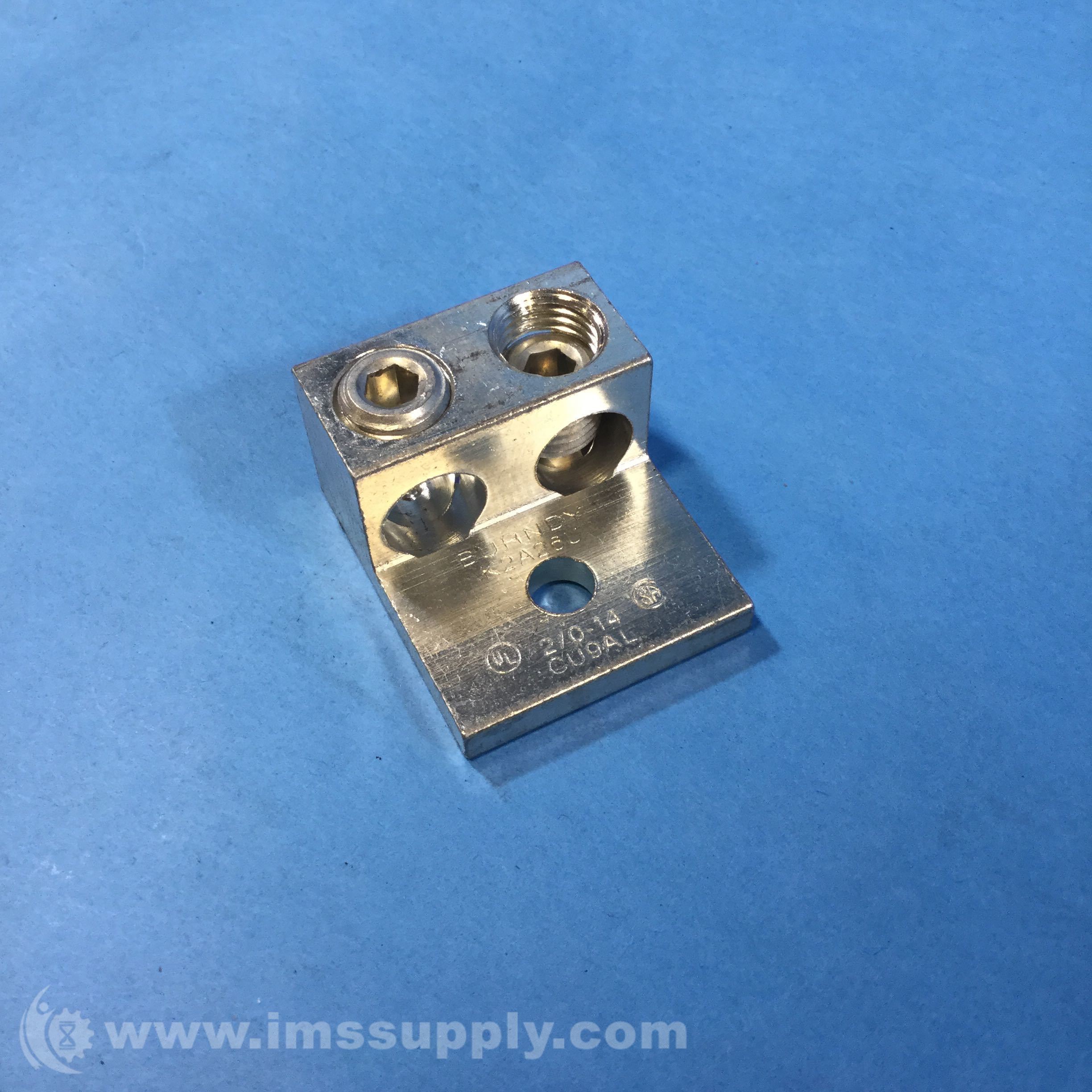 Burndy K2A26U Mechanical Connector, Lug, 2/0 to 14 AWG IMS Supply
