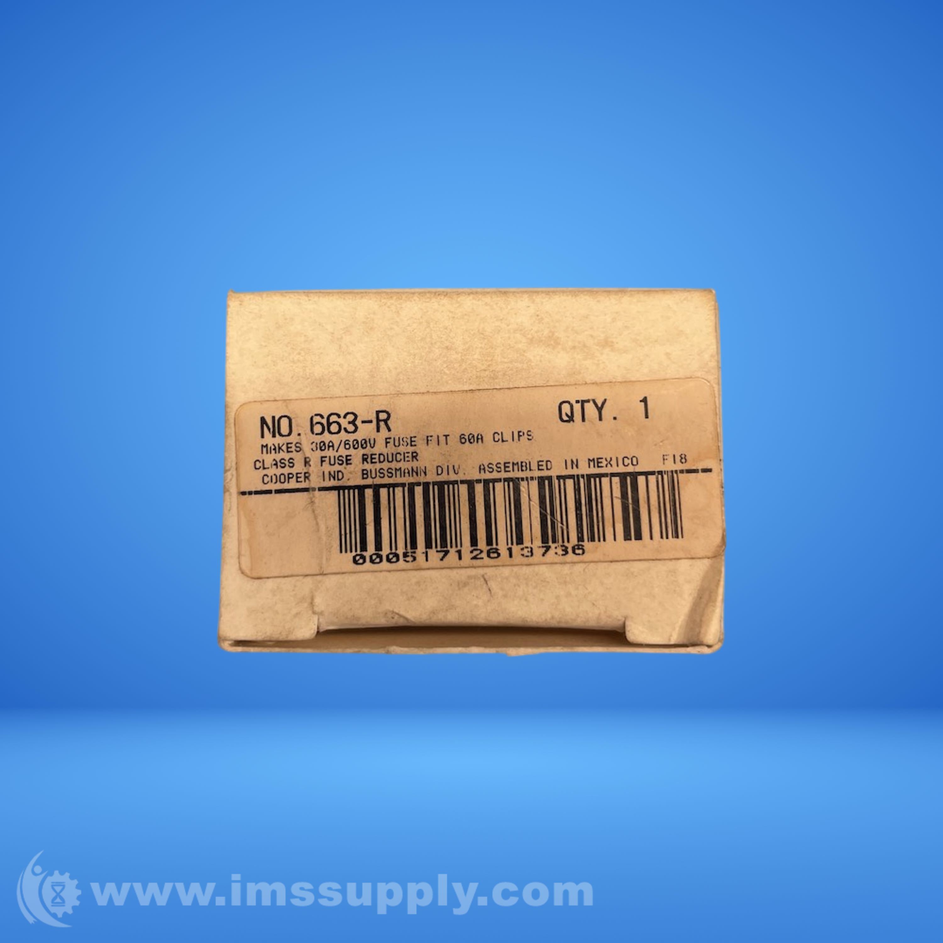 Buss 663-R Fuse Reducer - IMS Supply