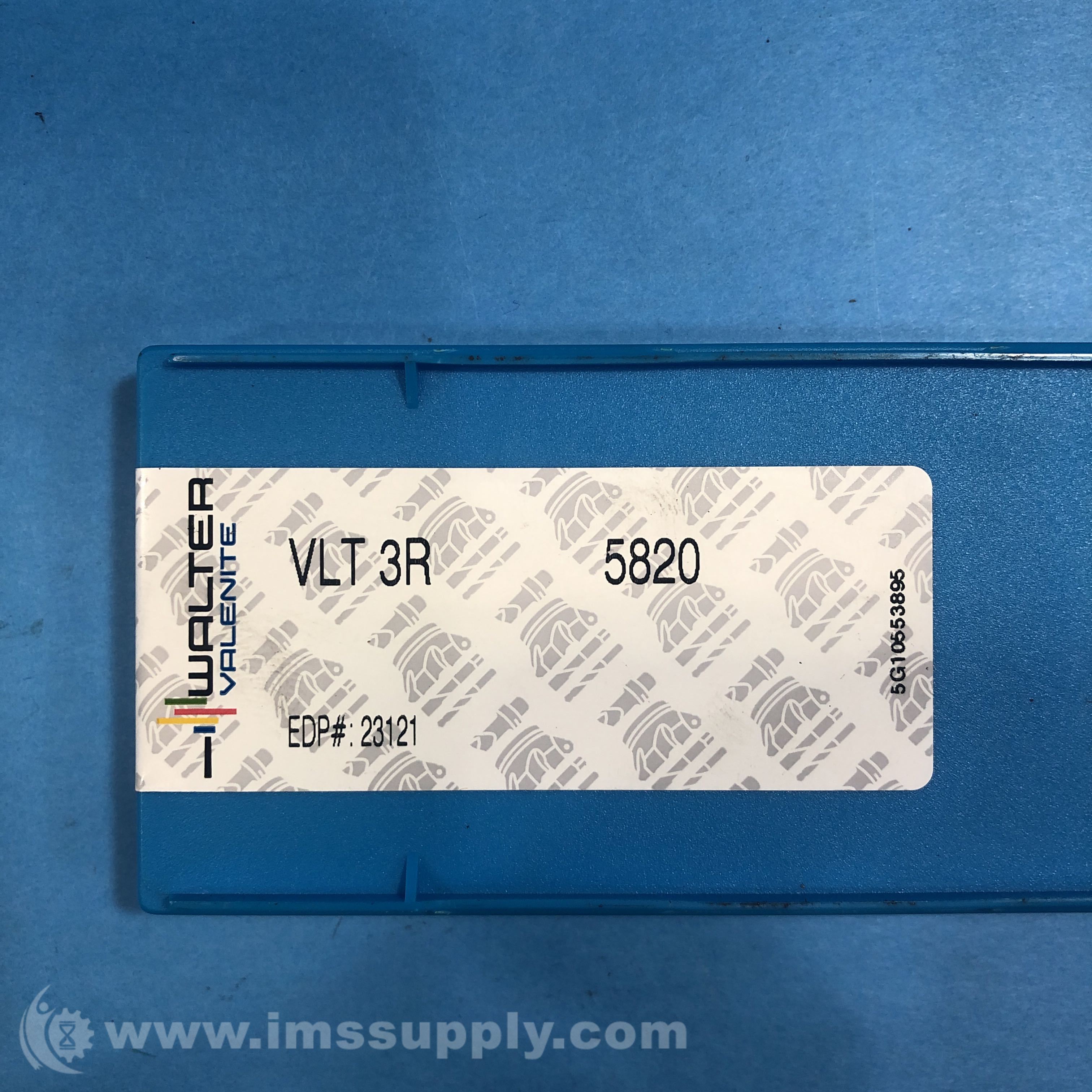 Walter-Valenite VLT 3R 5820 Pack of 10 V-Loc Threading Insert - IMS Supply