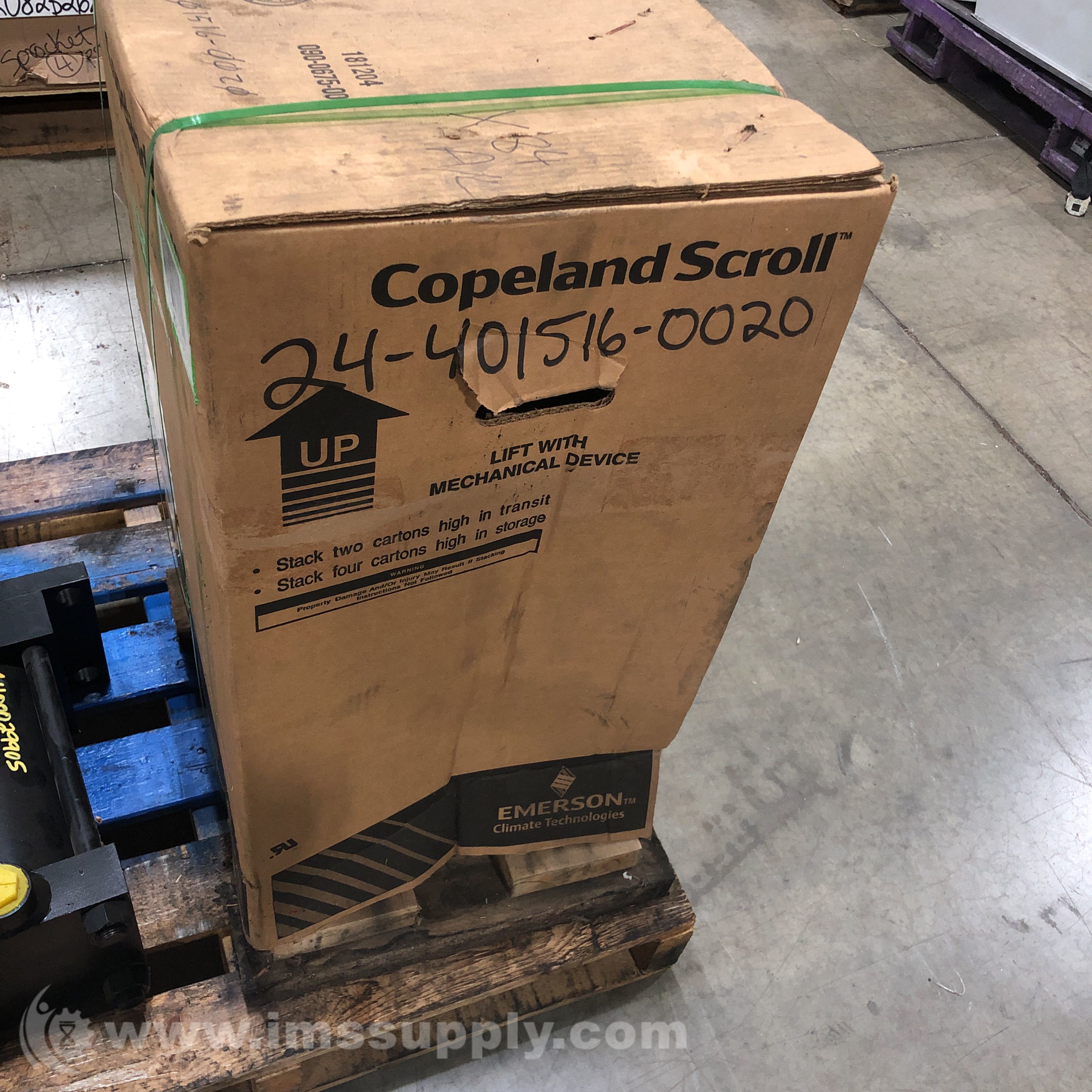 Emerson ZR190KCETED965 Scroll A/C Compressor, Oil RotoLock IMS Supply