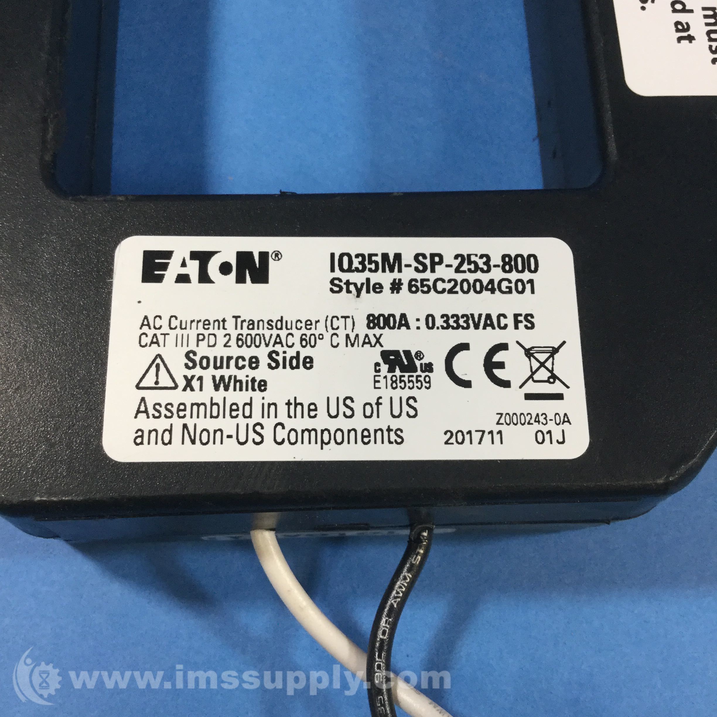 Eaton IQ35MSP253800 AC Current Transducer IMS Supply