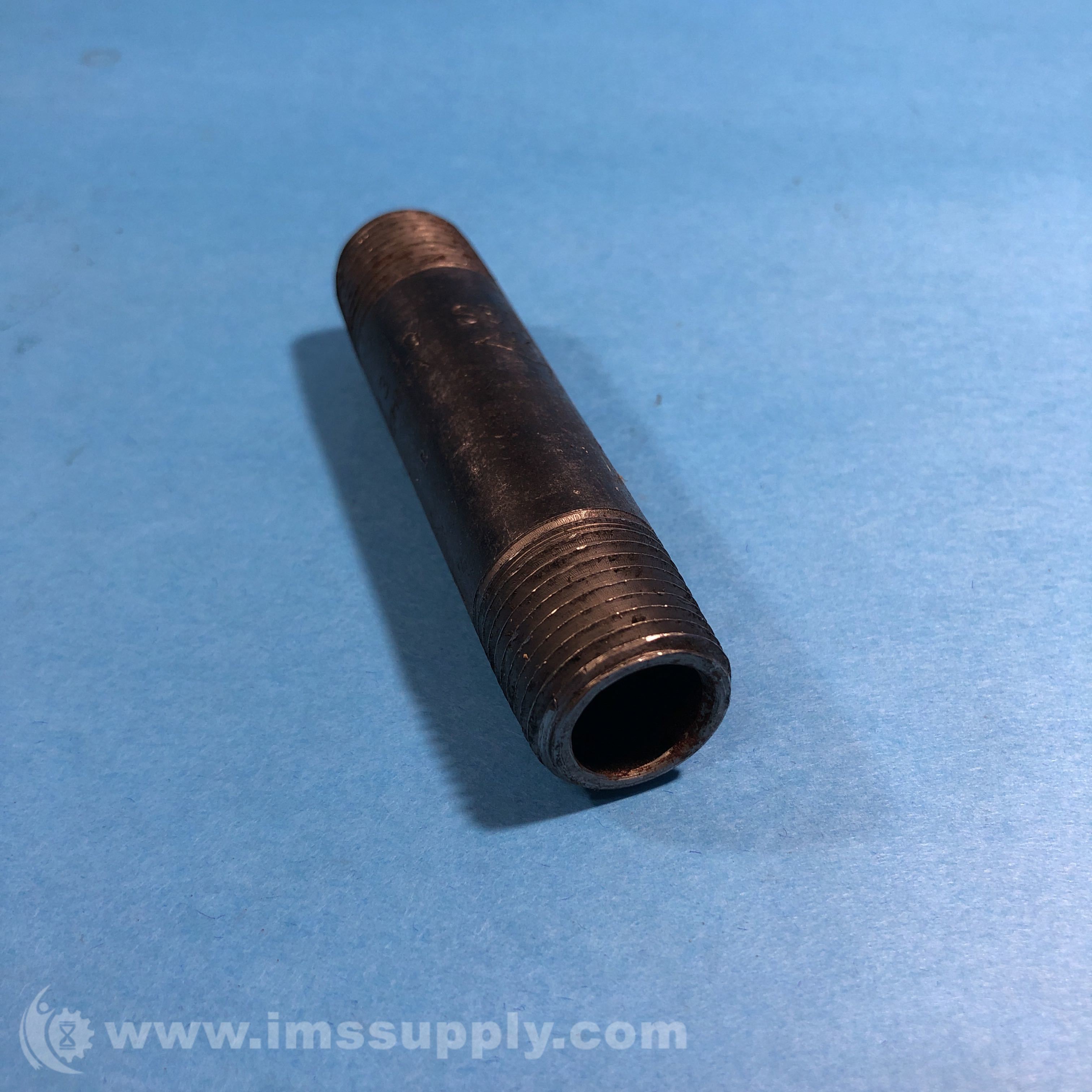 Smith Cooper International 7339-S80W Black Steel Pipe Nipple - IMS Supply