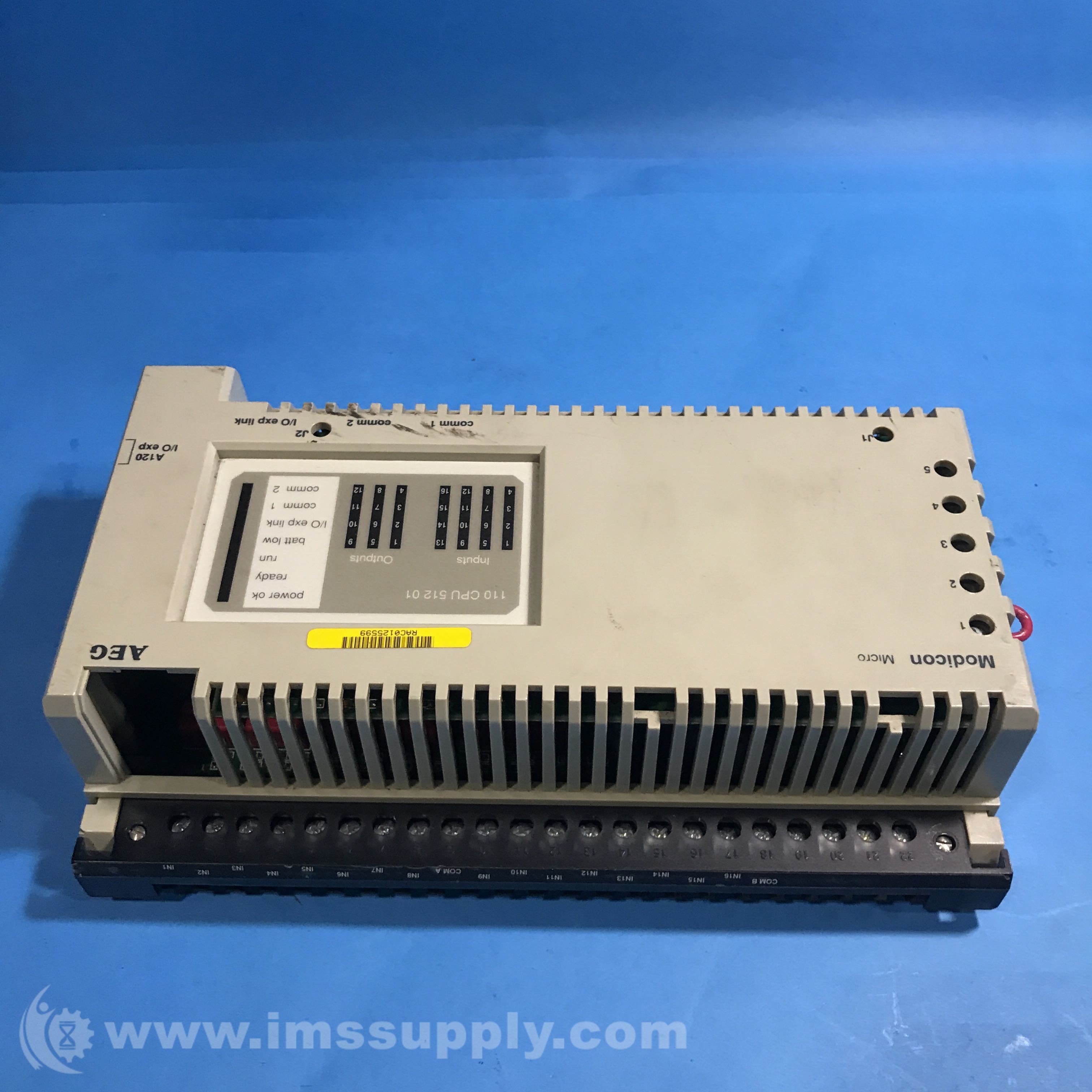 Modicon 110 CPU 512 01 PLC CPU Module - IMS Supply