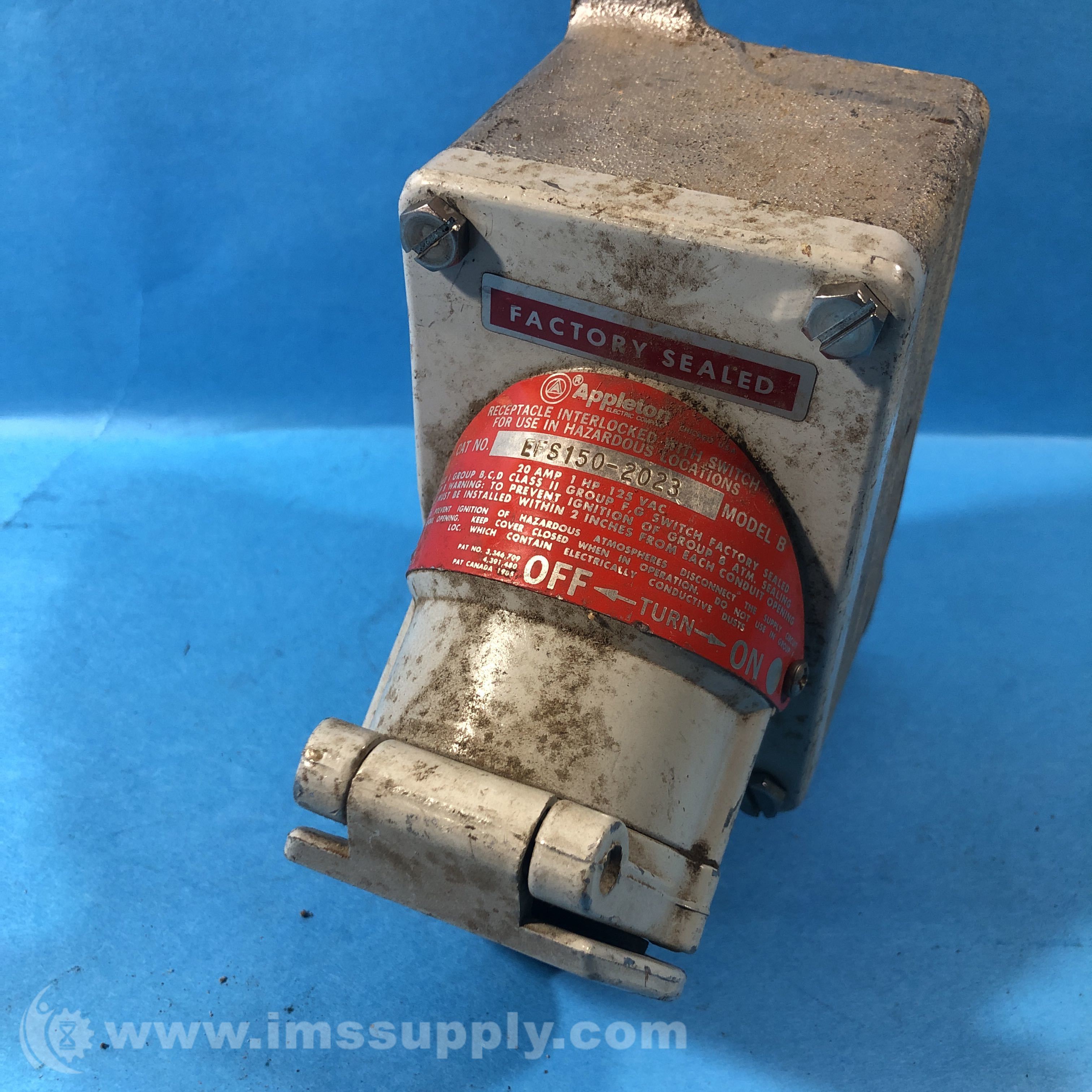 Appleton EFS1502023 ULine 1Gang Receptacle with Mounting Box IMS