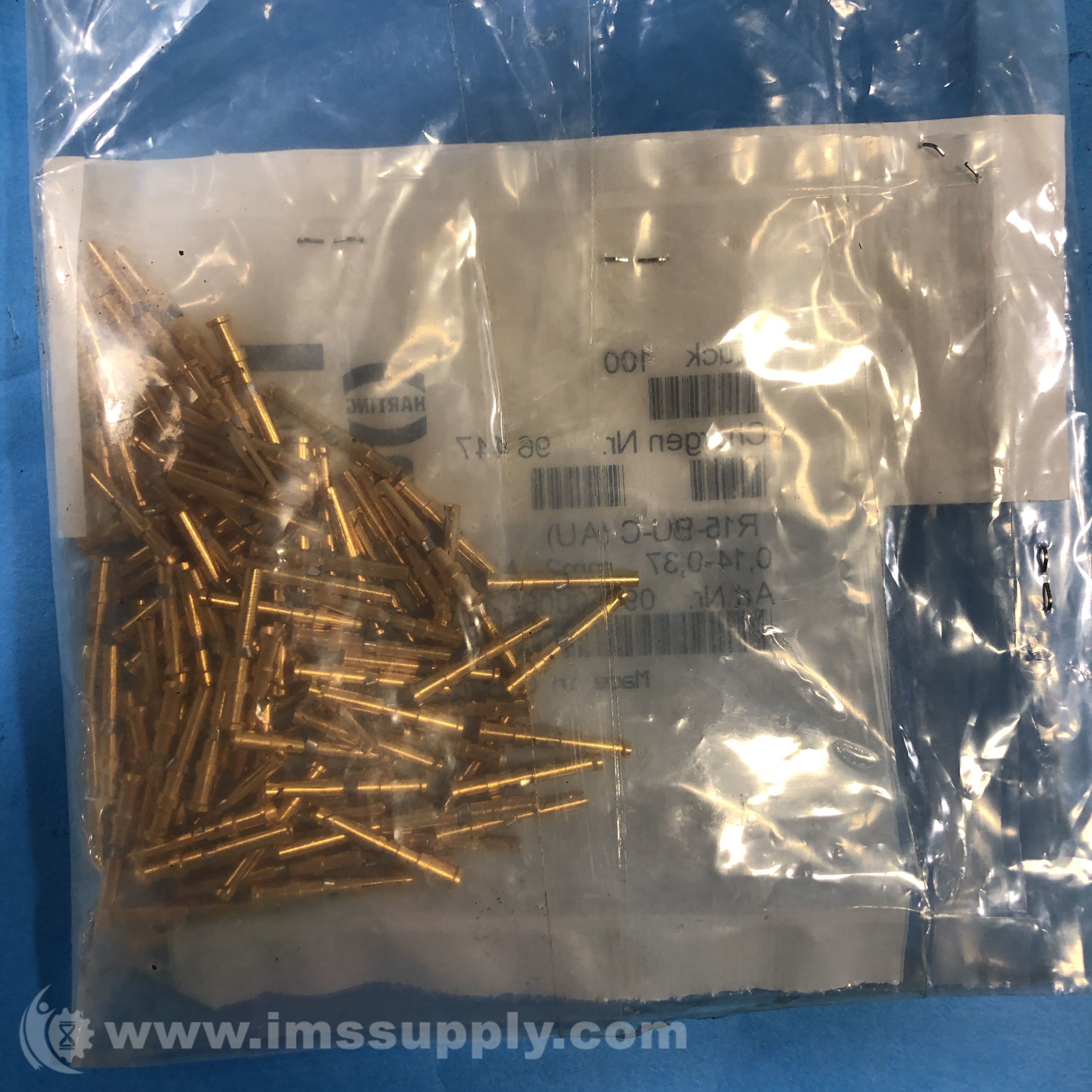 Harting R15-BU-C Bag of 100 Contact Connectors AWG 16 - IMS Supply