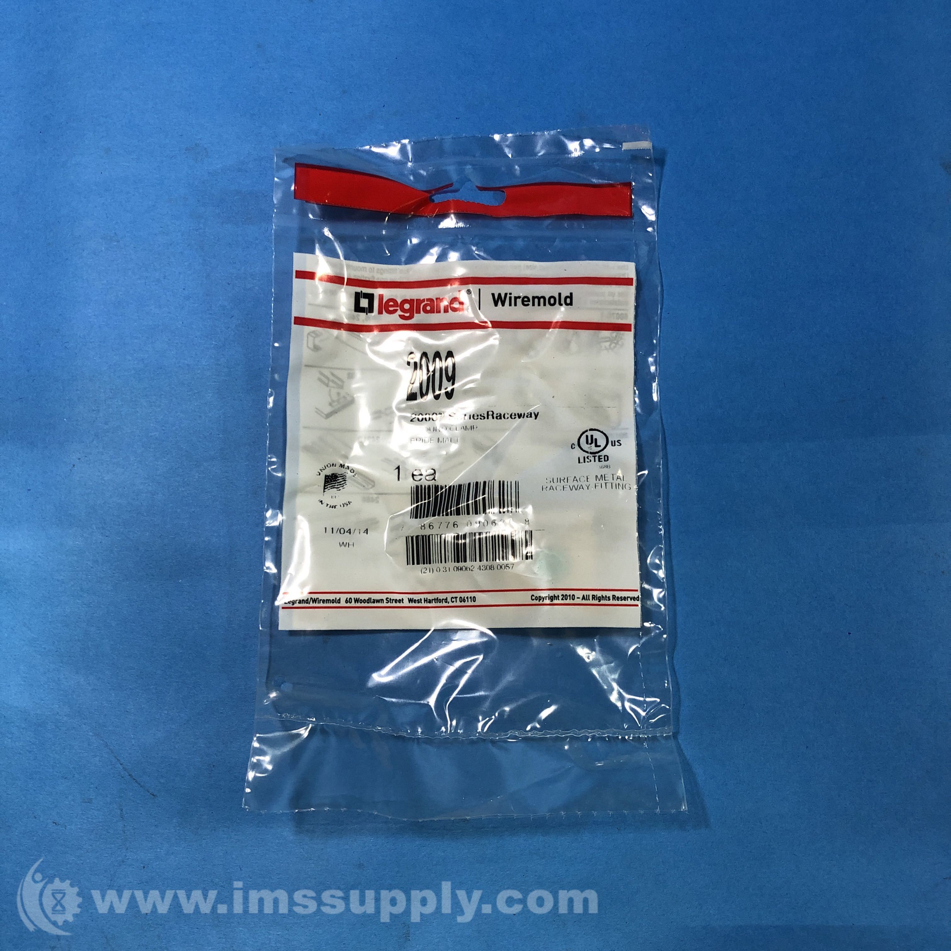 Legrand 2009 Ground Clamp, Surface Metal Raceway Fitting IMS Supply