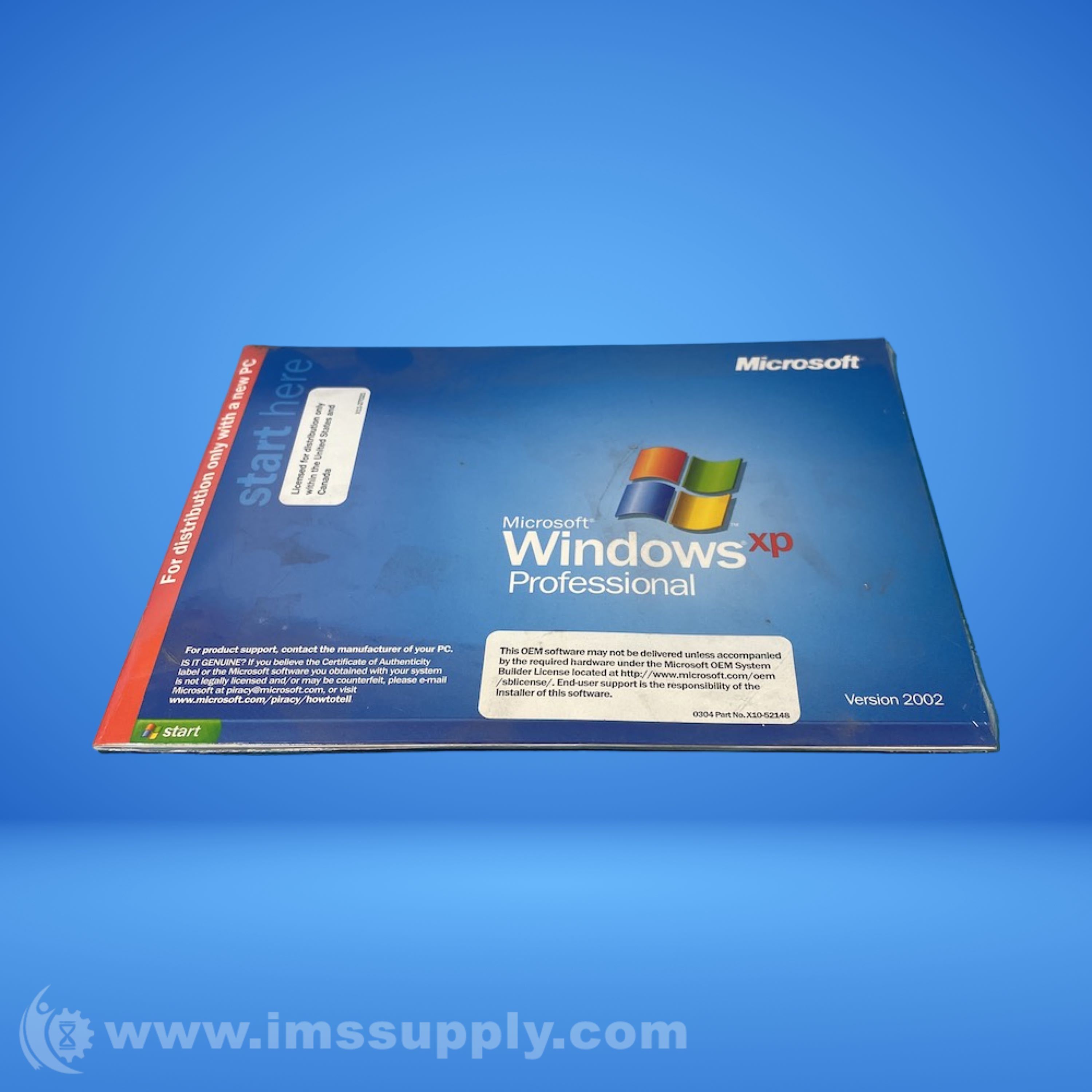 Microsoft X10-52148 Microsoft Windows XP Professional CD - IMS Supply