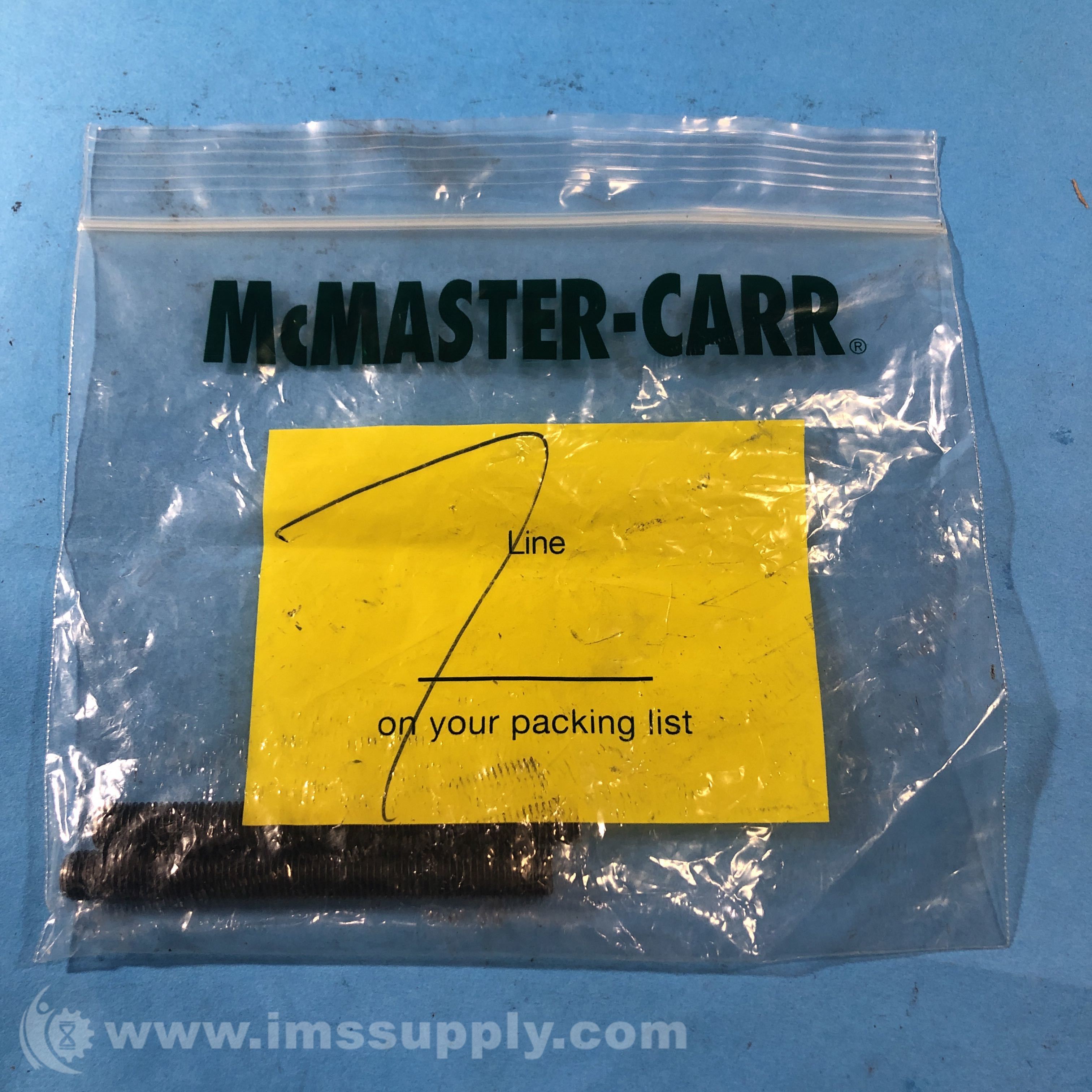 McMasterCarr Threaded Rod/Running Thread Studs, Pack of 2 IMS Supply