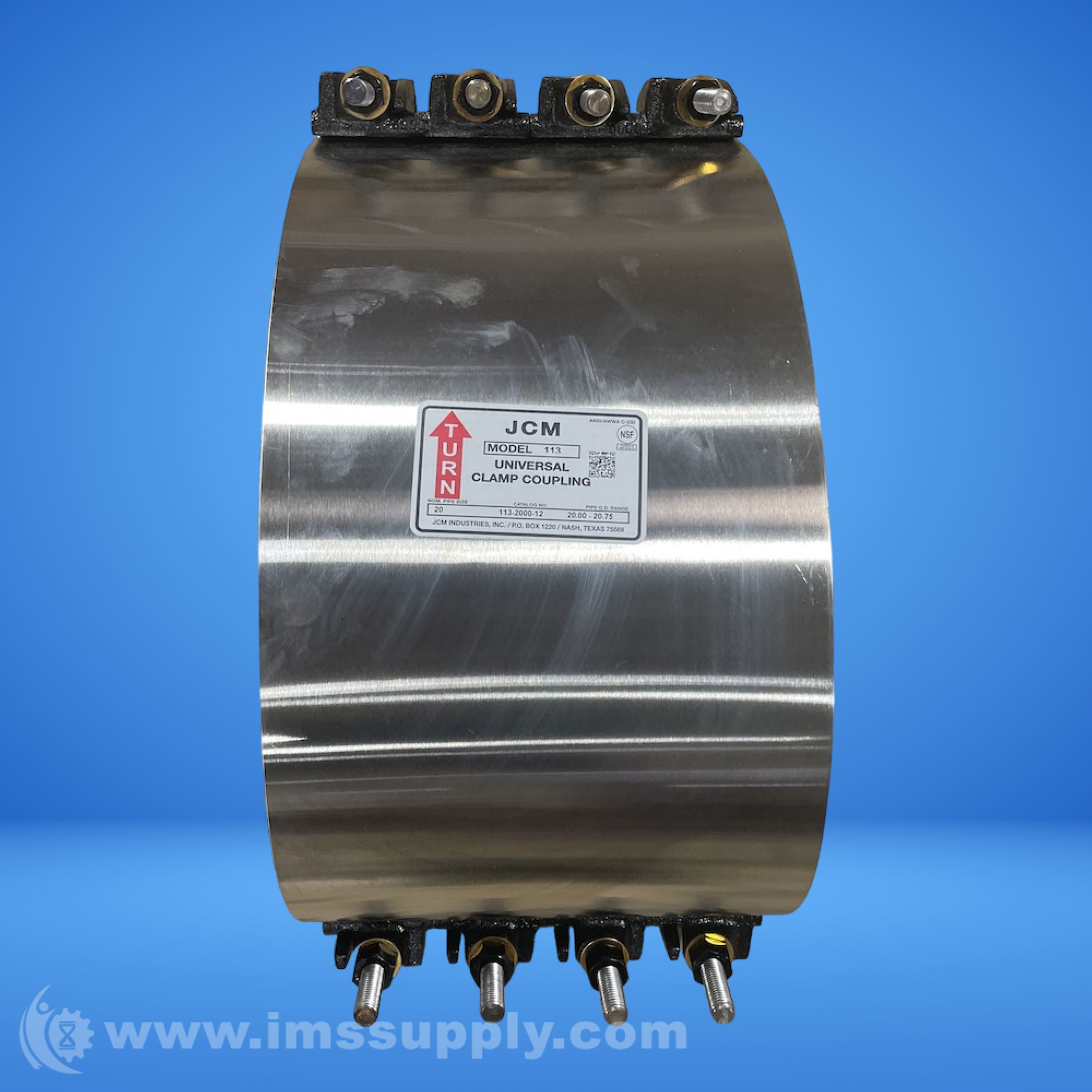 JCM Industries 113-2000 HD Multi Band Clamp 26 x 22 x 13 - IMS Supply