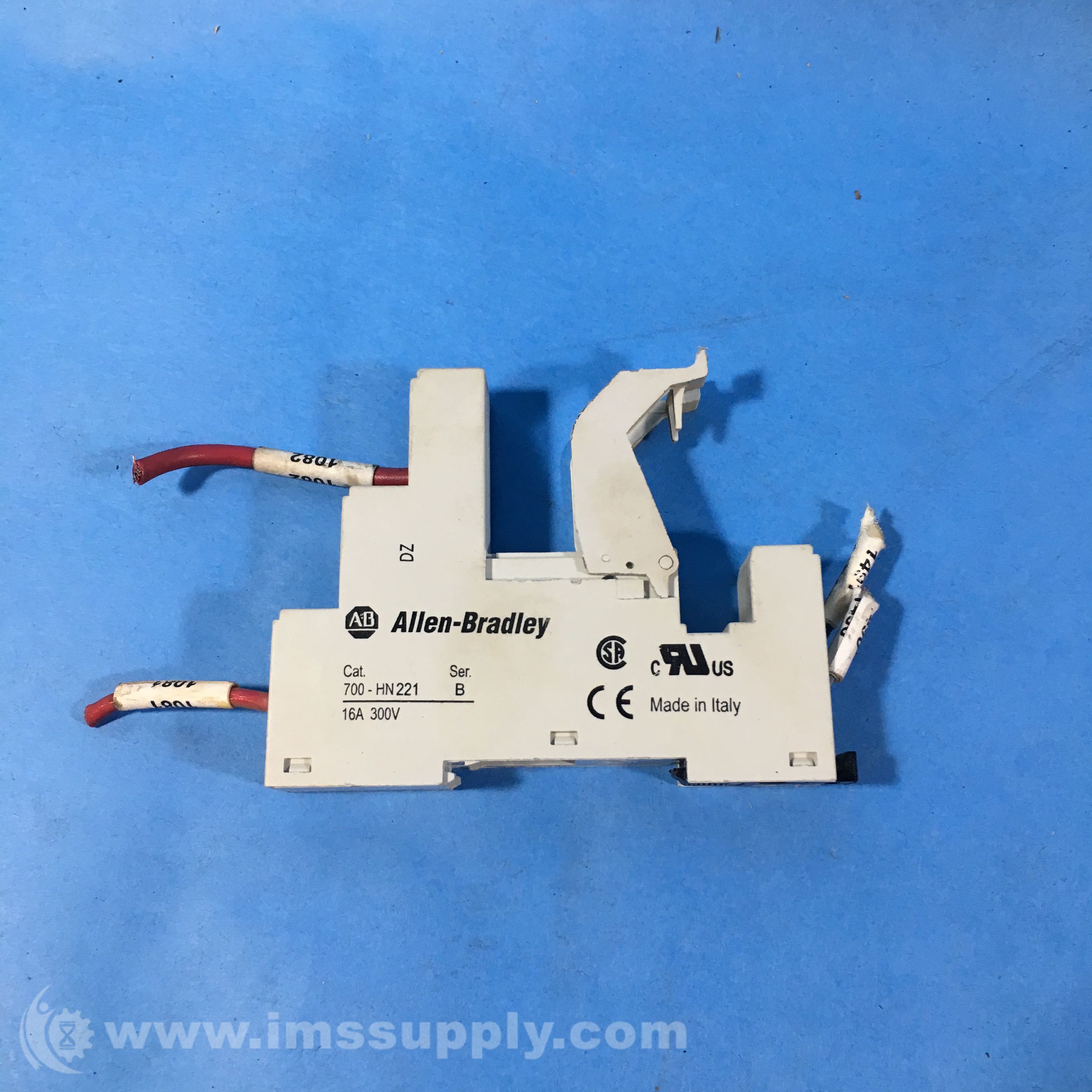 Allen Bradley 700HN221 5 Blade Screw Terminal Relay Socket IMS Supply