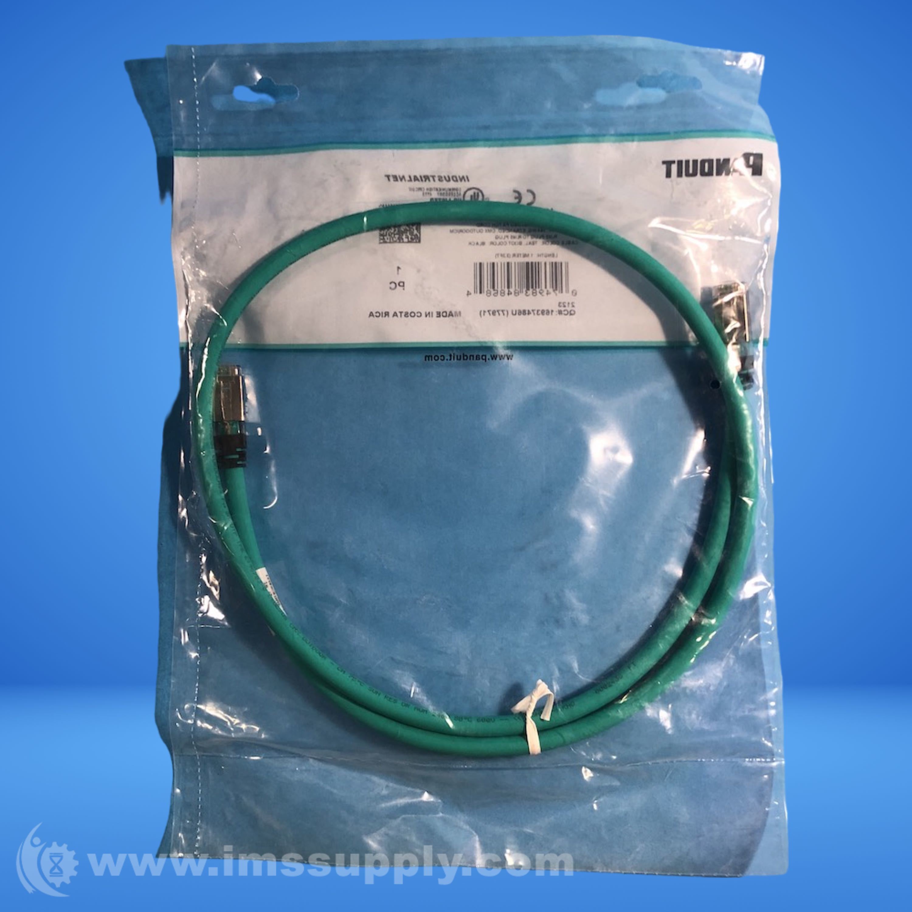 Panduit ISTPHCH1MTL Cat 5E Industrial Patch Cable - IMS Supply